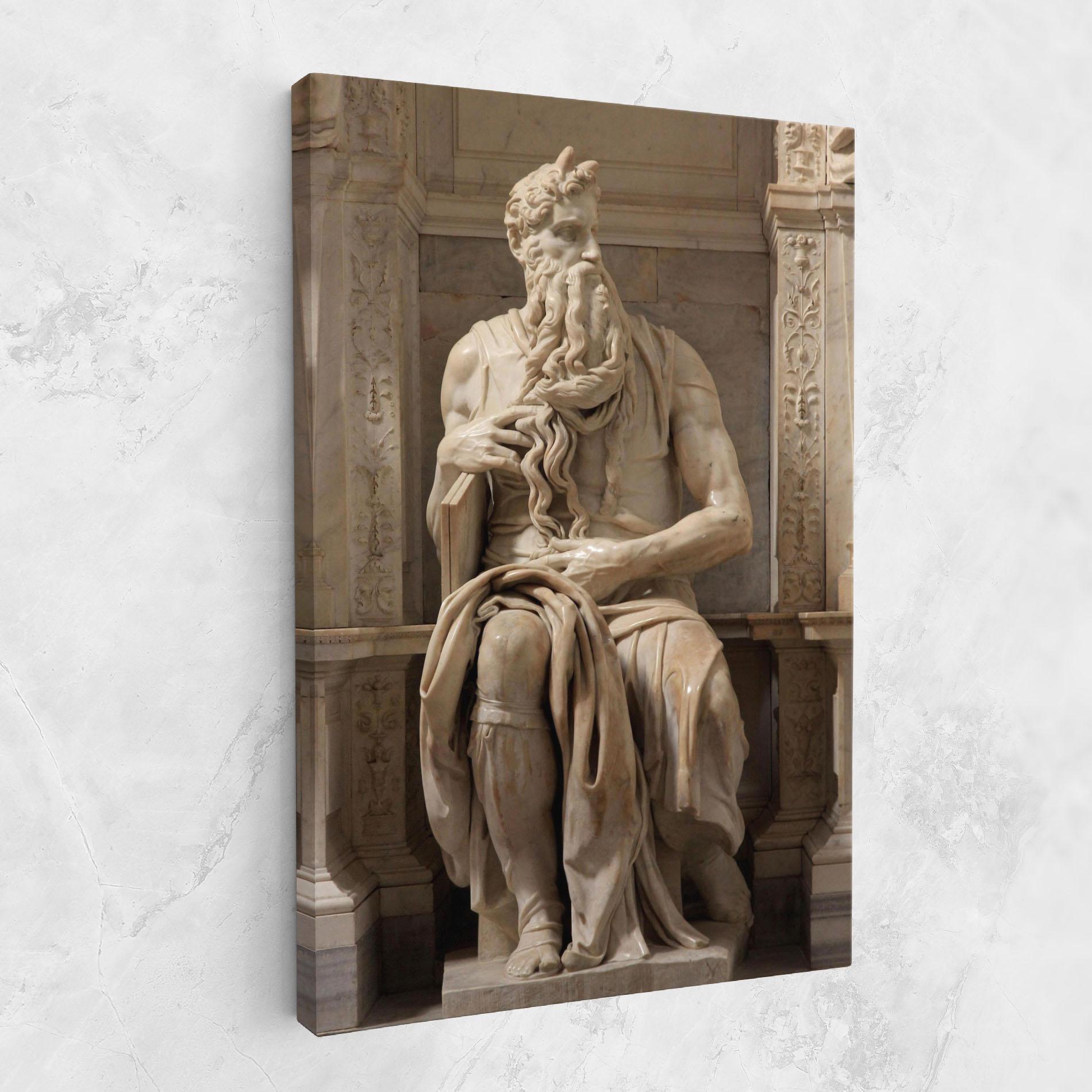 Картина на платно Statue Moses mockup 1