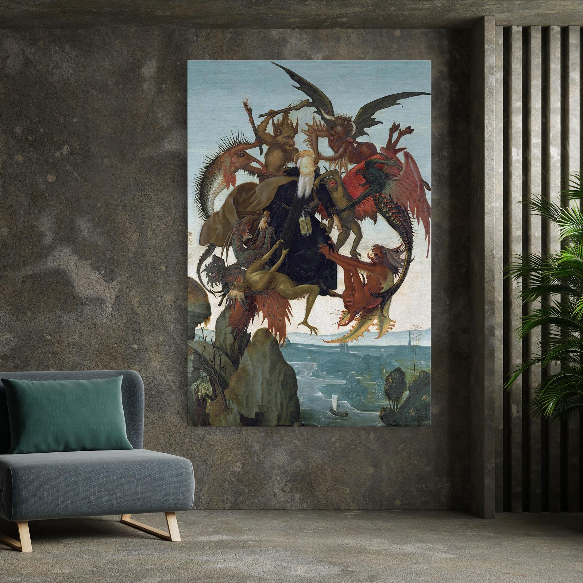 Картина на платно Torment Of Saint mockup 7