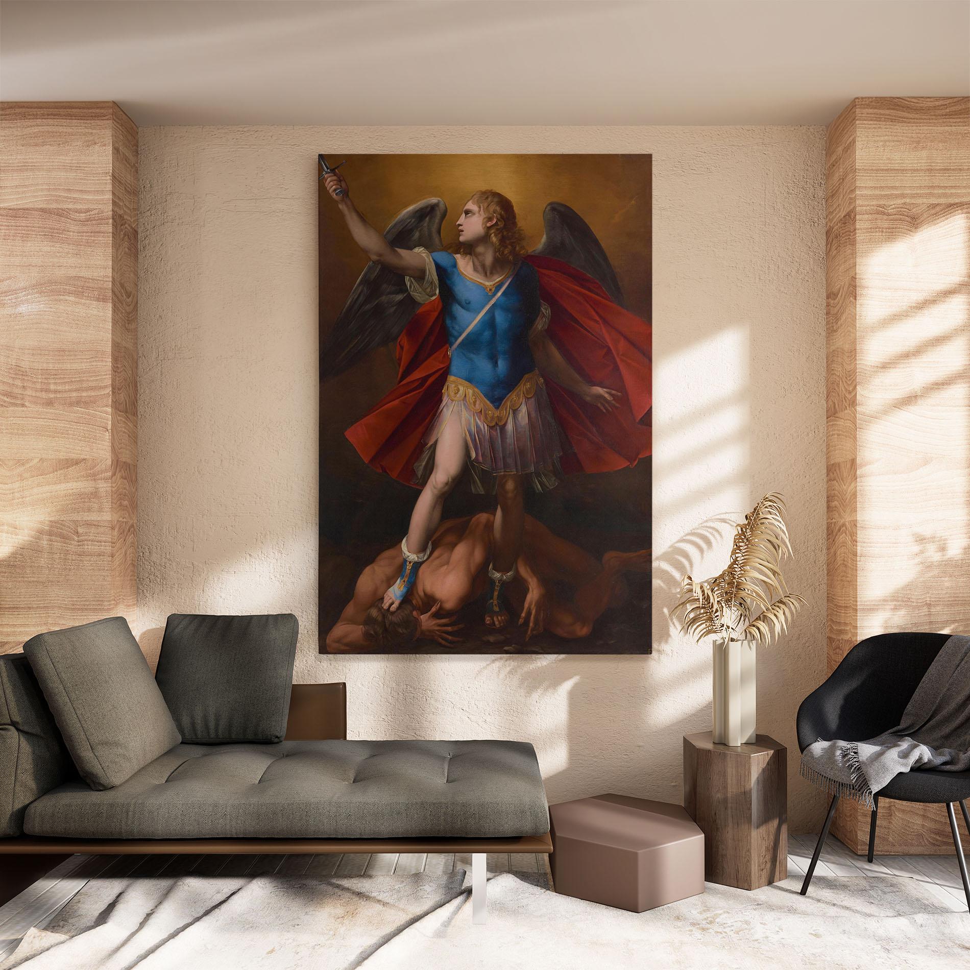 Картина на платно Sword In Upraised mockup 8