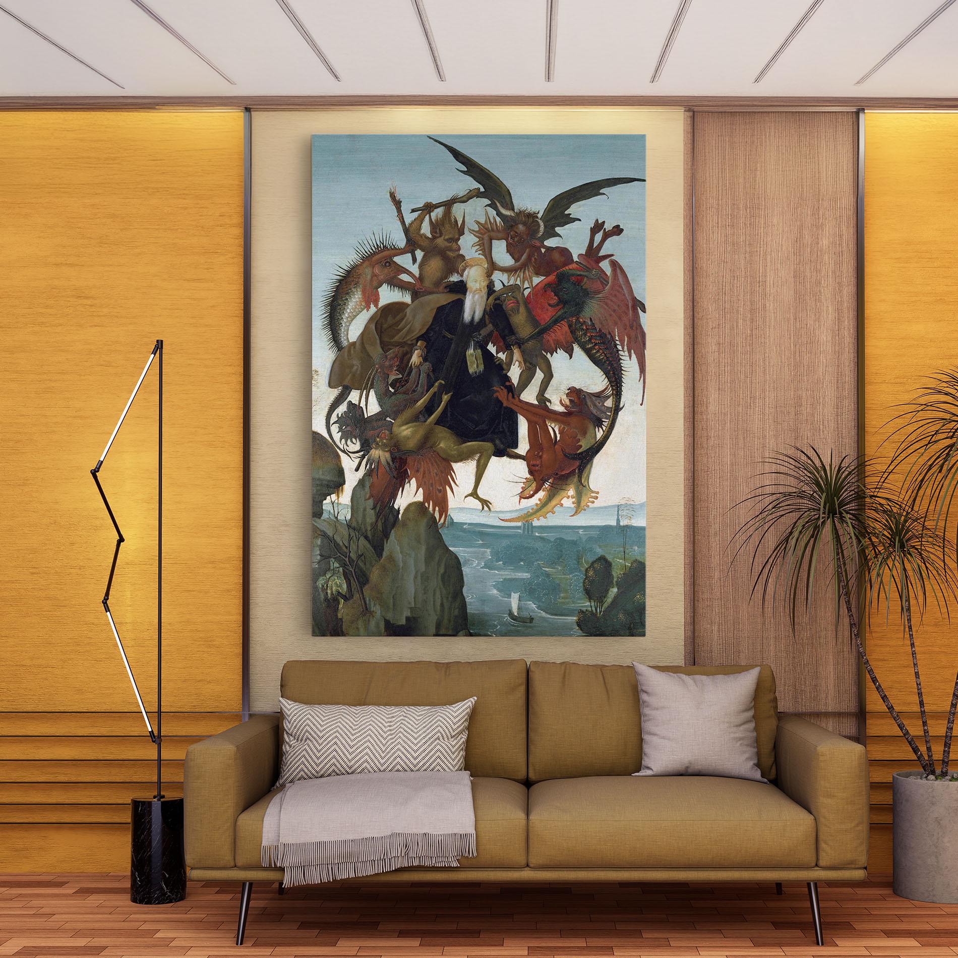 Картина на платно Torment Of Saint mockup 9