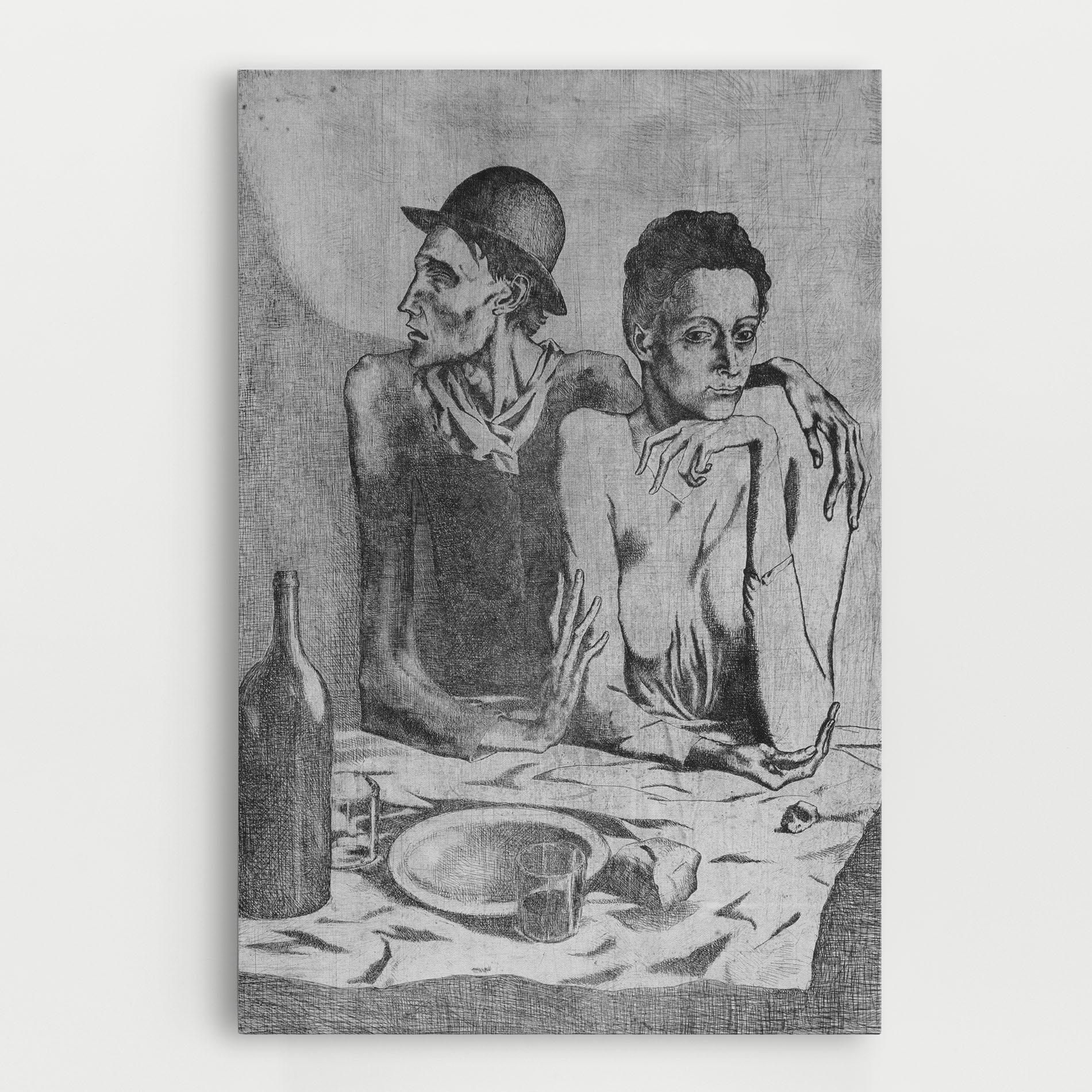 Картина на платно The Frugal Repast mockup 0