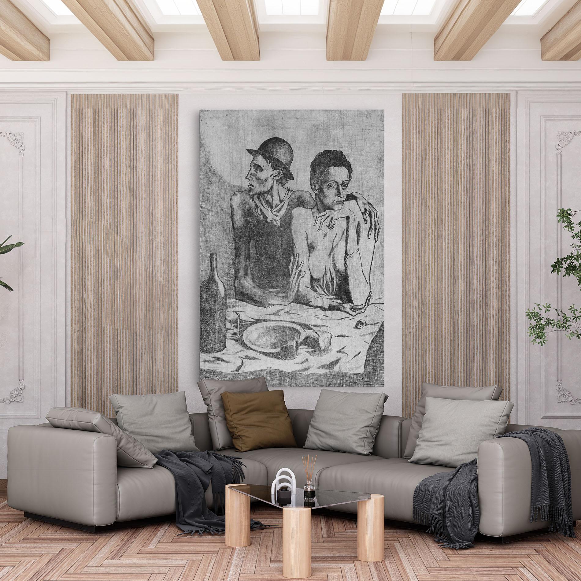 Картина на платно The Frugal Repast mockup 6