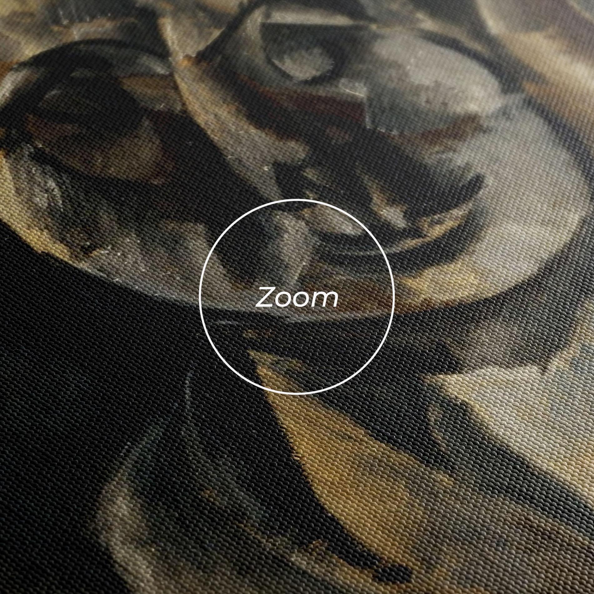 Картина на платно Woman With Mustard mockup 3