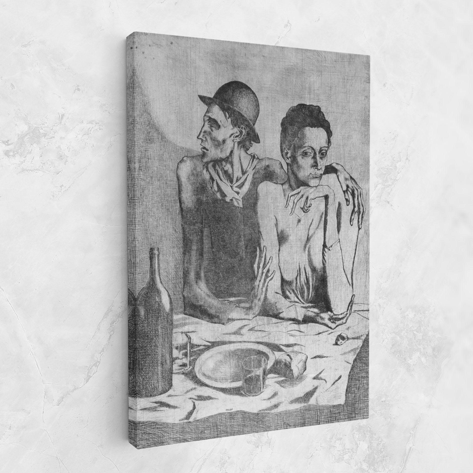 Картина на платно The Frugal Repast mockup 1