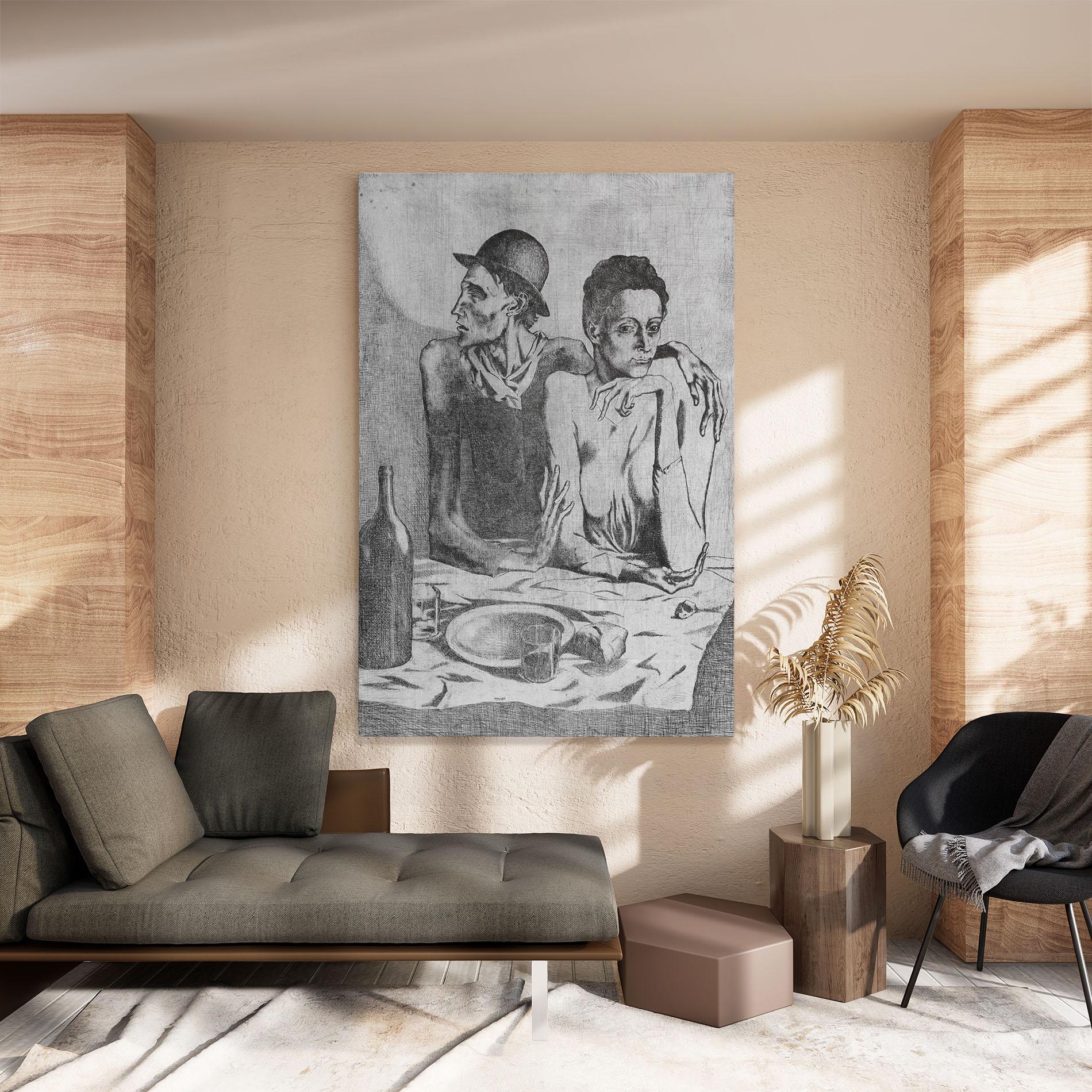 Картина на платно The Frugal Repast mockup 8