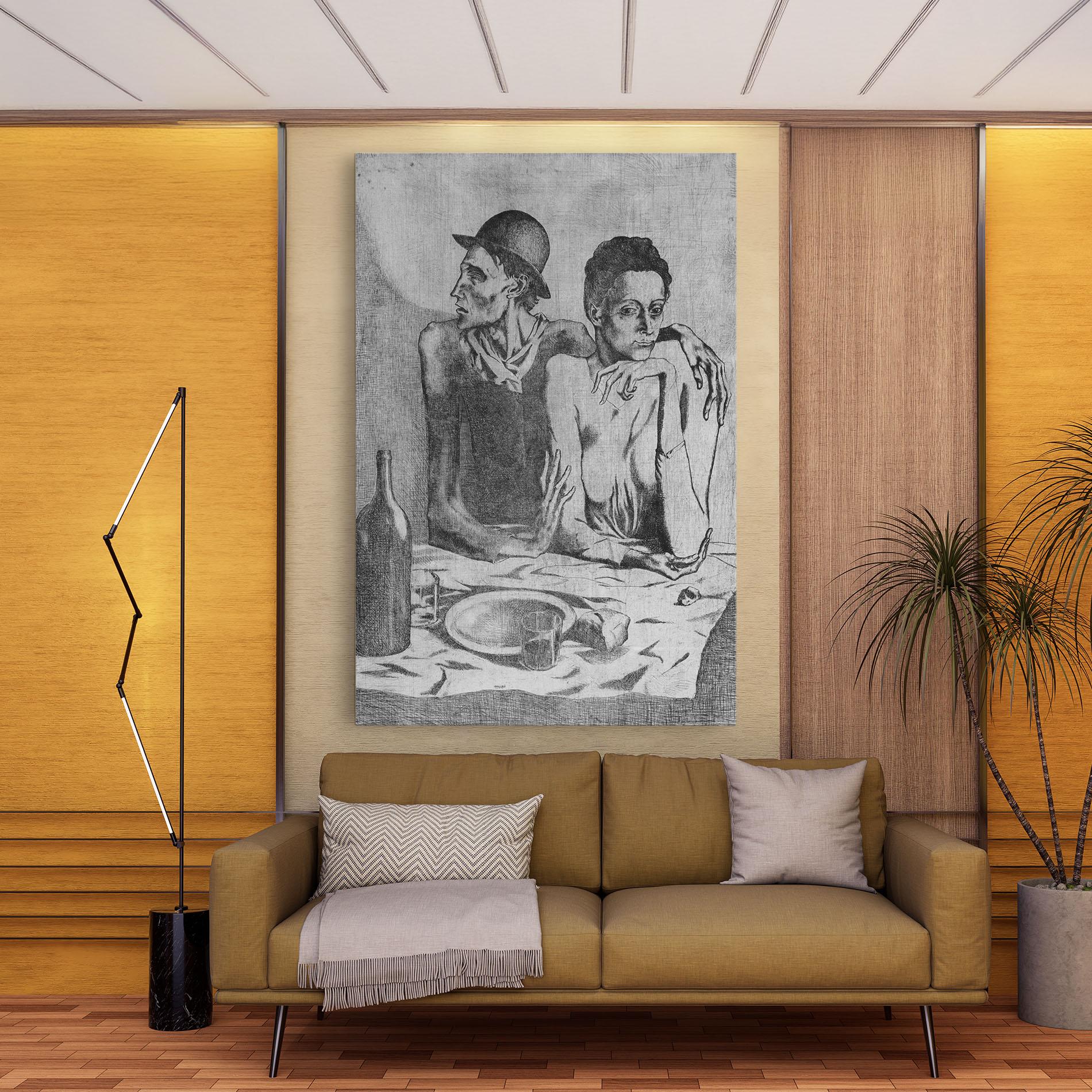 Картина на платно The Frugal Repast mockup 9