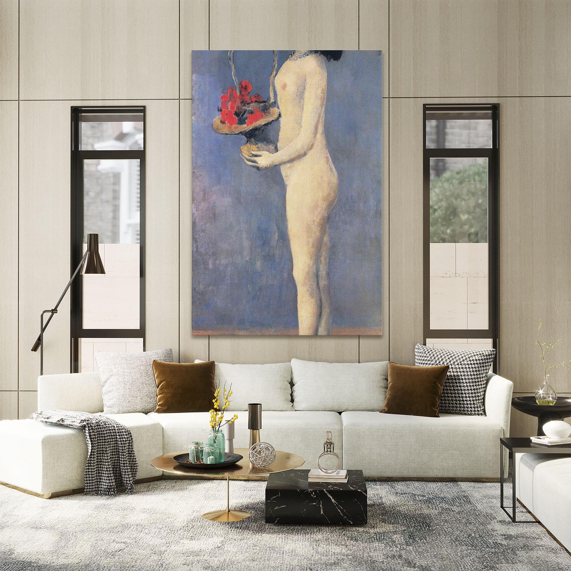 Картина на платно Le Panier Fleuri mockup 2