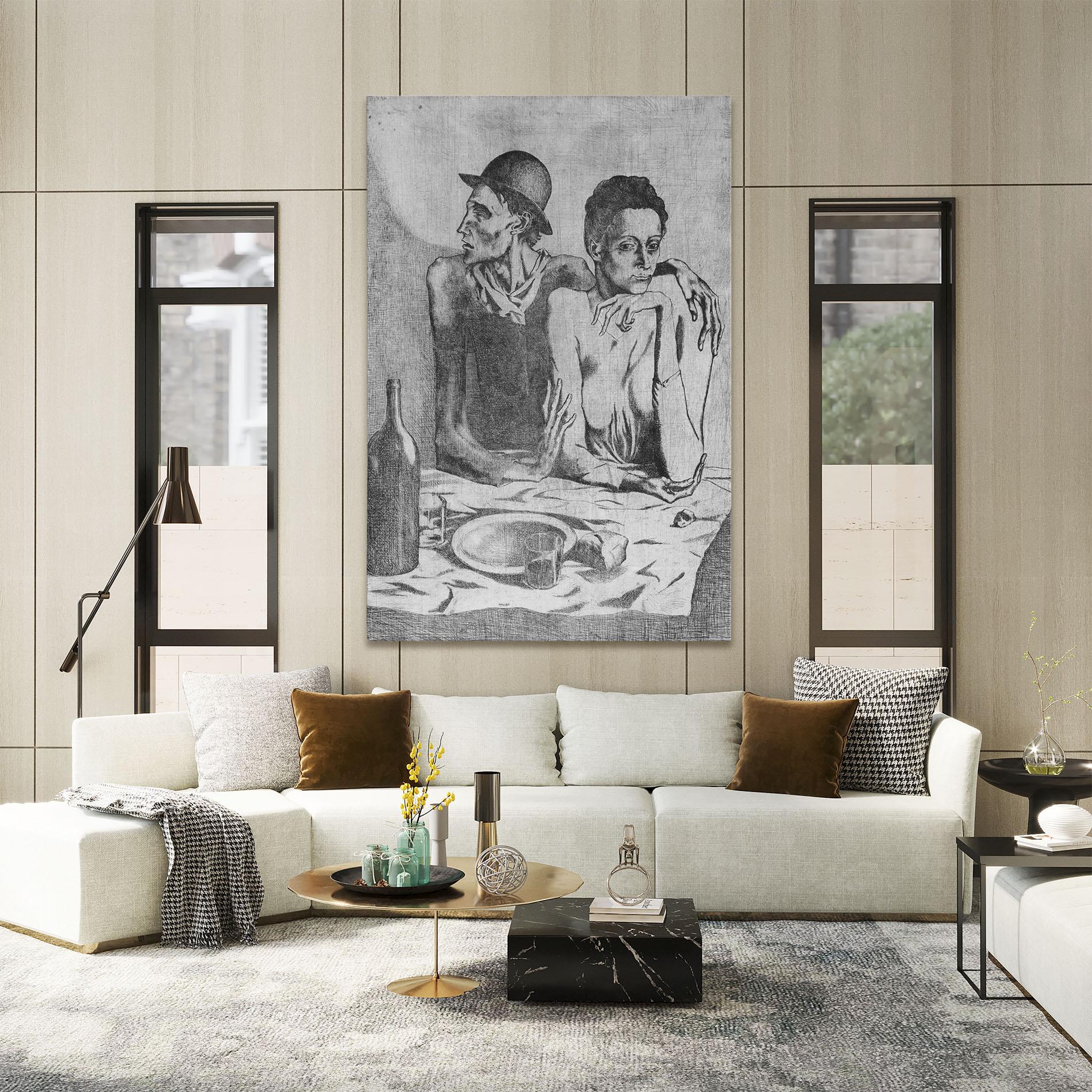 Картина на платно The Frugal Repast mockup 2