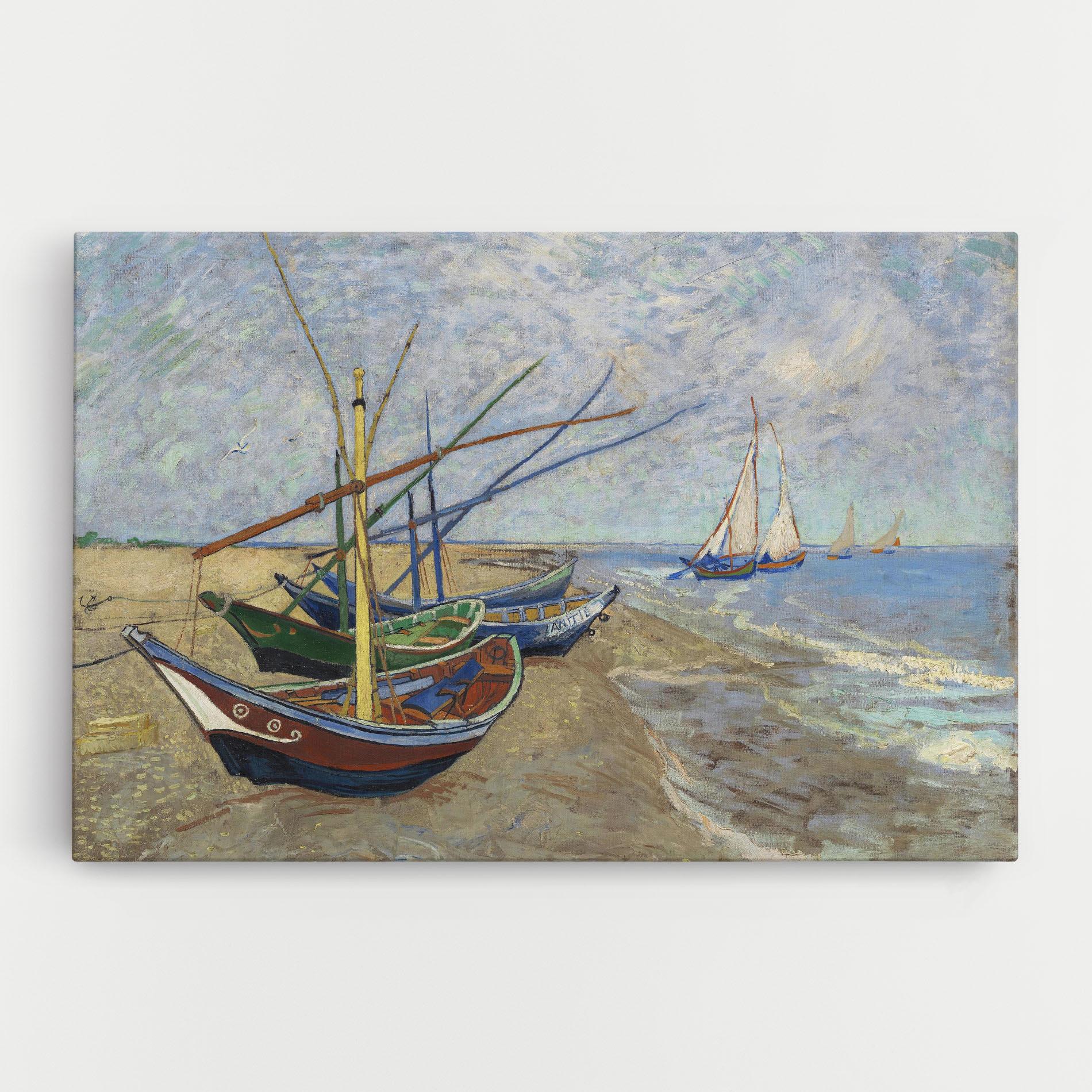 Картина на платно Boats Beach mockup 0