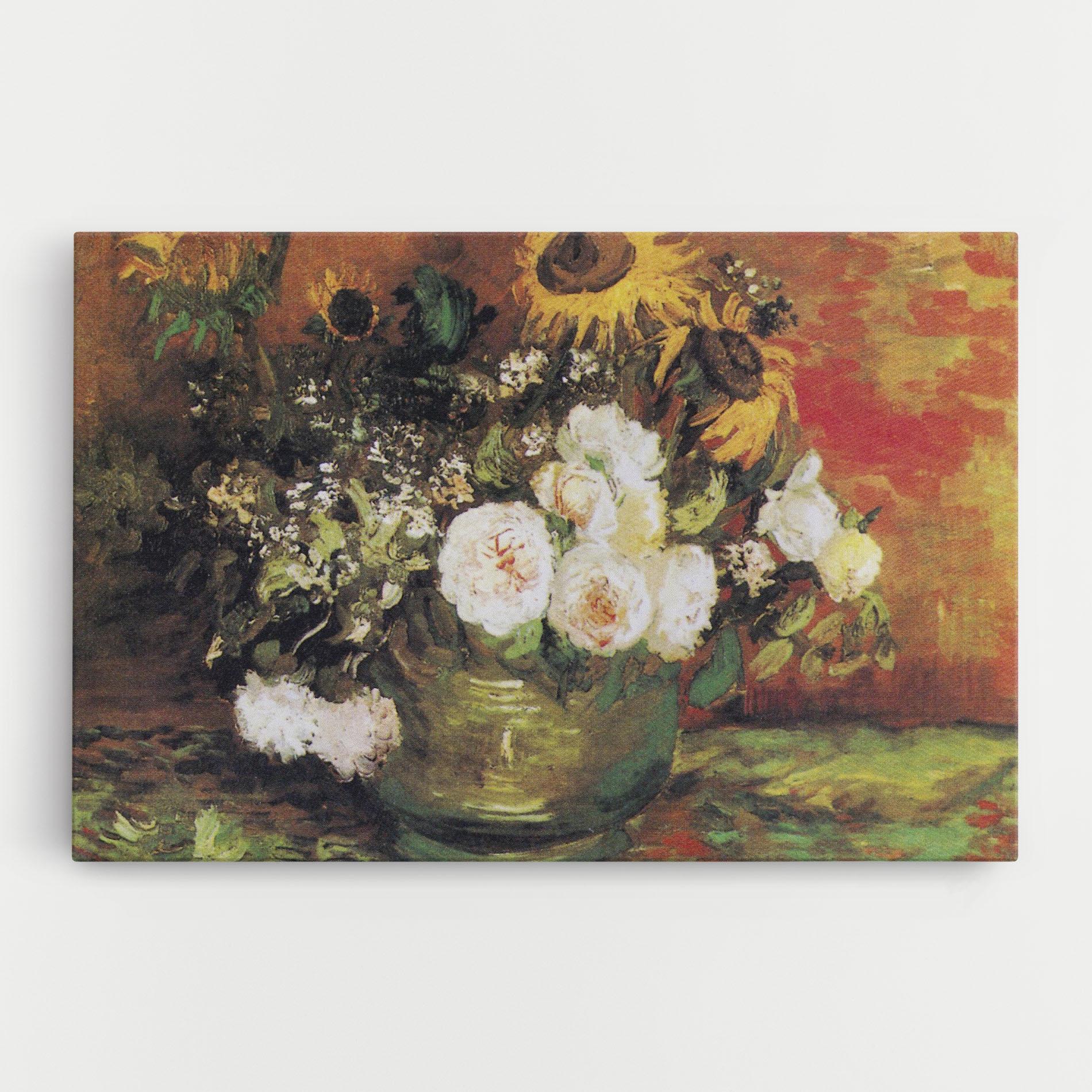 Картина на платно Bowl With Sunflowers mockup 0