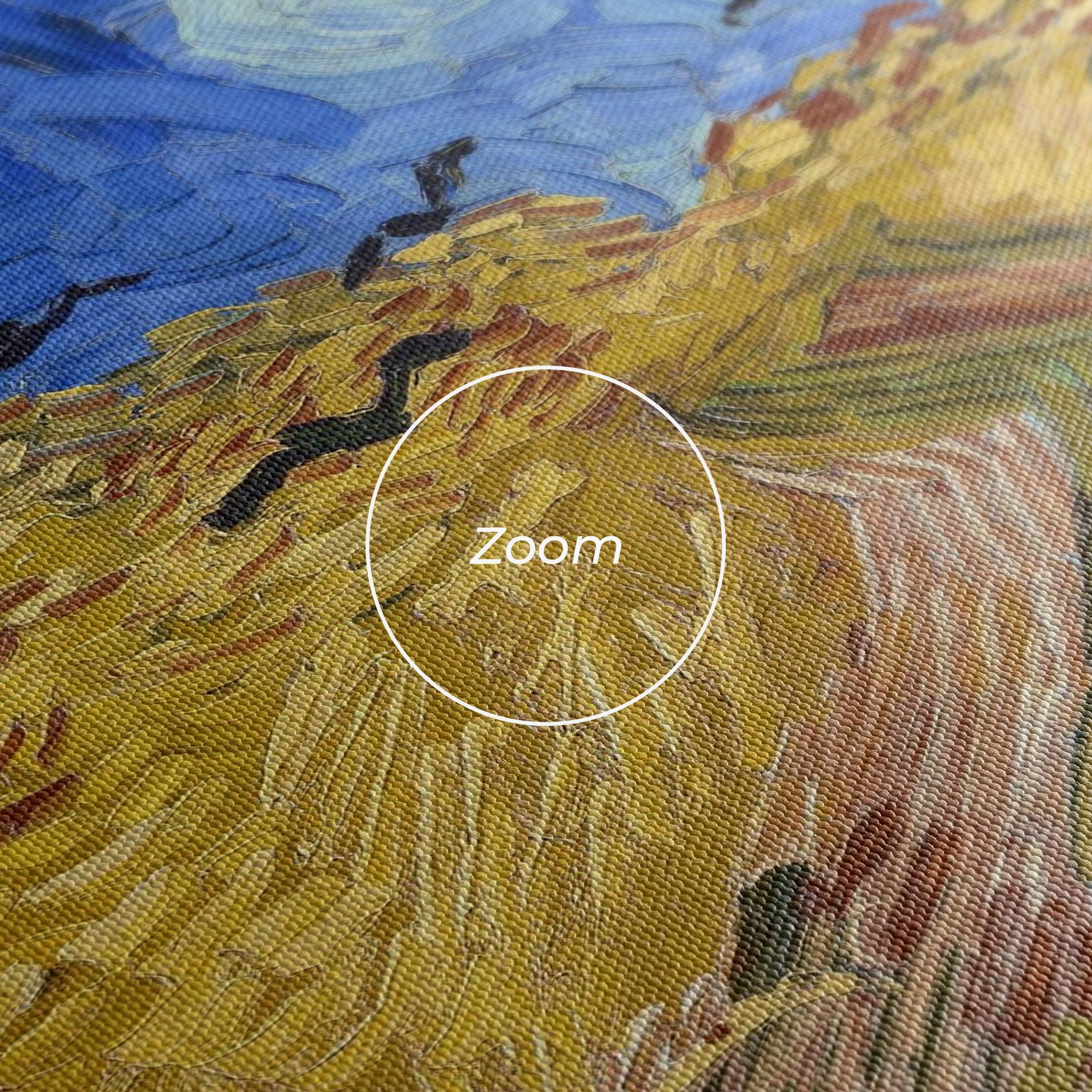 Картина на платно Wheatfield Crows mockup 3