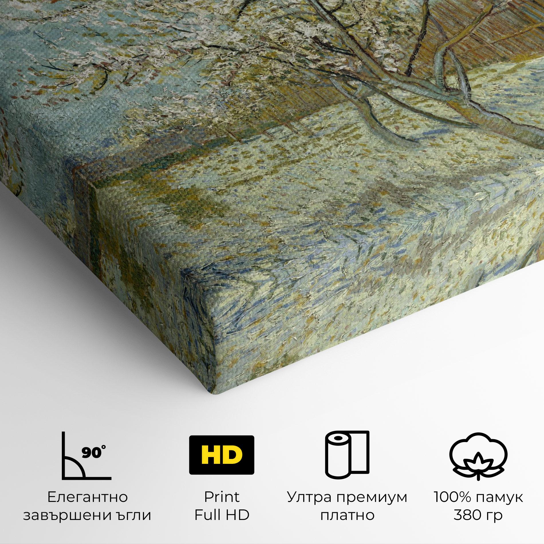 Картина на платно De Roze Perzikboom mockup 4