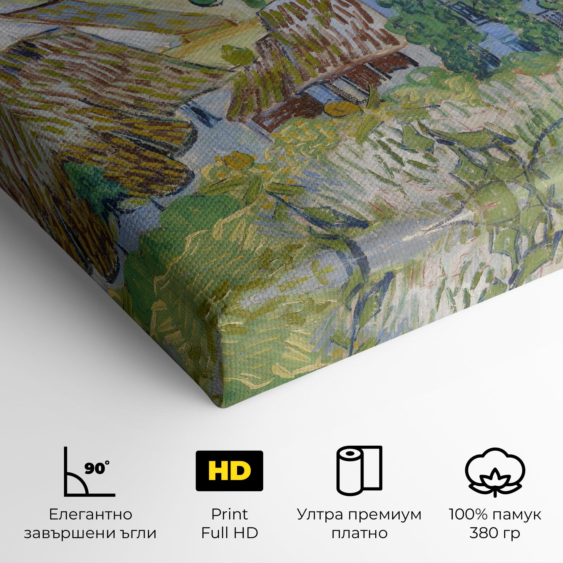 Картина на платно Farms Near Auvers mockup 4