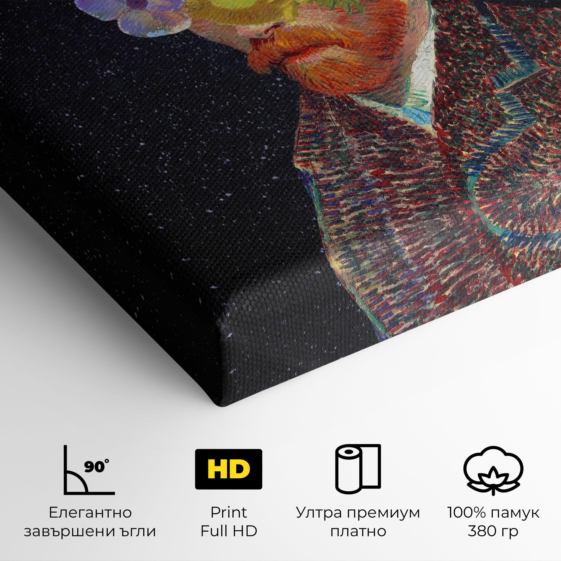 Картина на платно Flower Self Portrait mockup 4