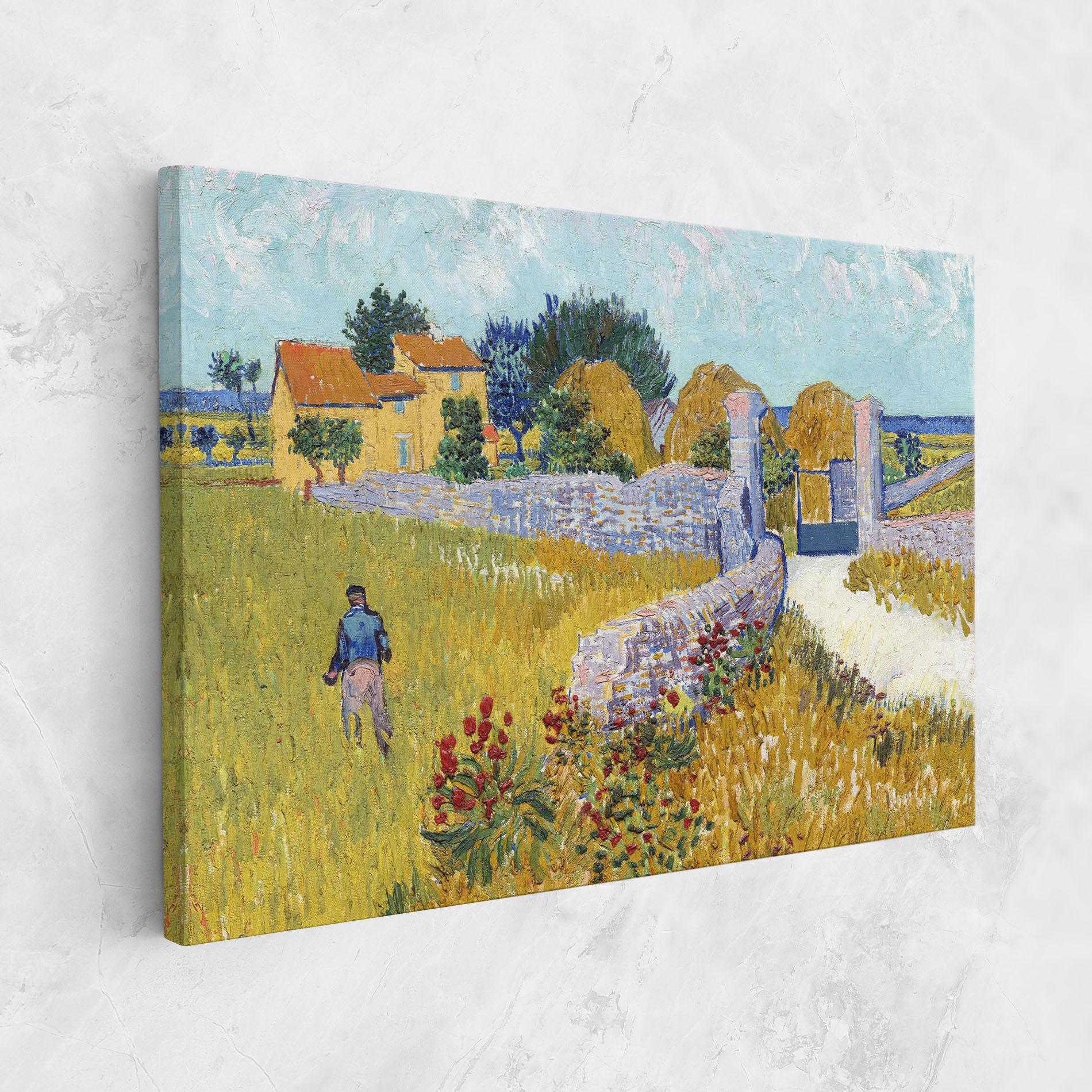 Картина на платно Farmhouse In Provence mockup 1