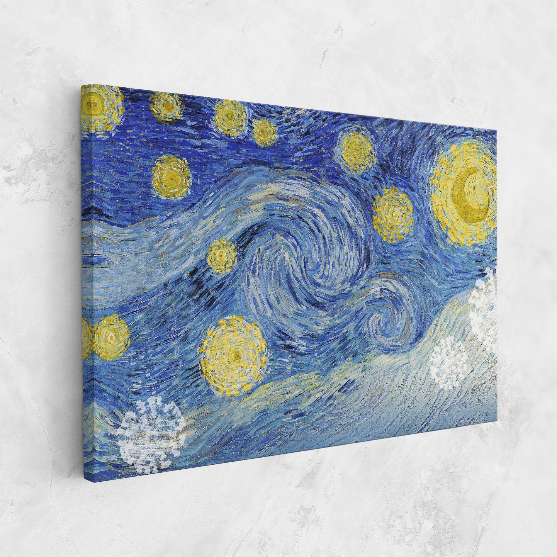 Картина на платно Van Gogh Starry Night mockup 1