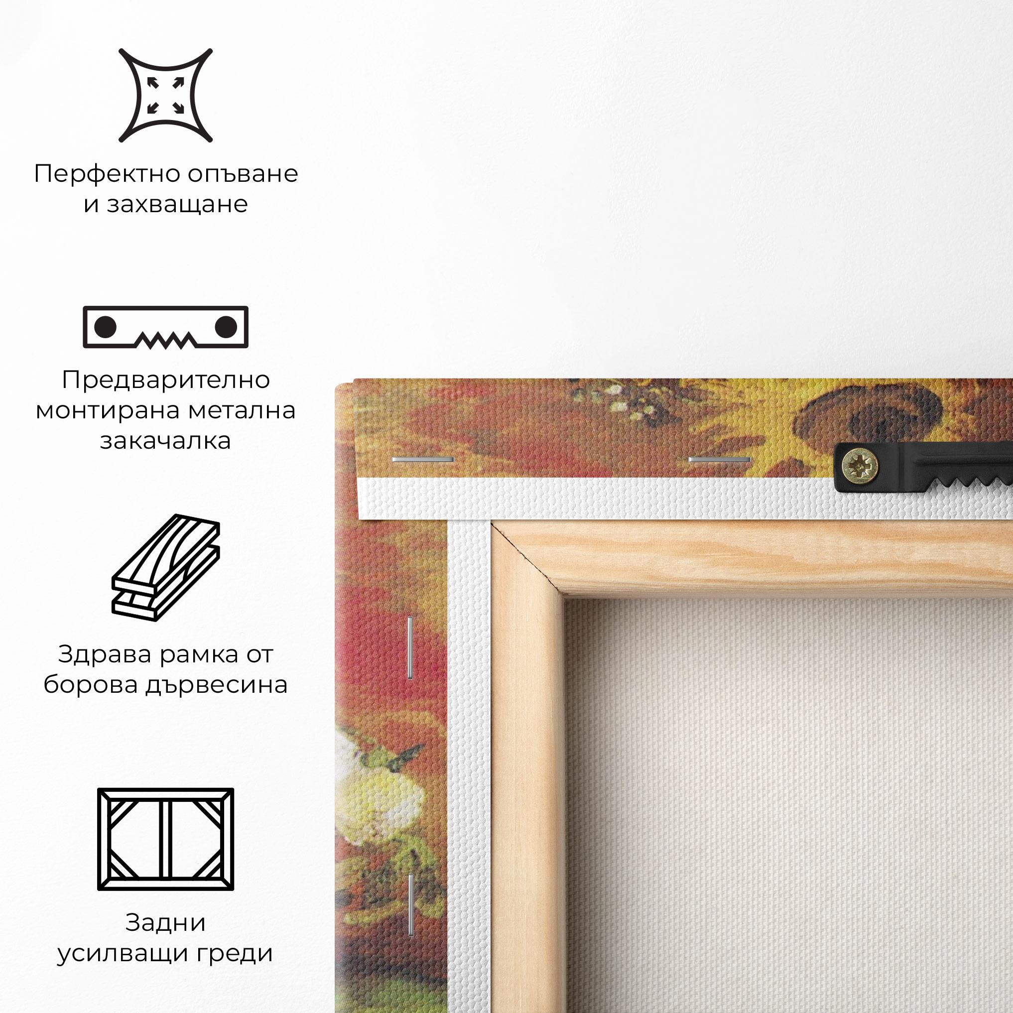 Картина на платно Bowl With Sunflowers mockup 5