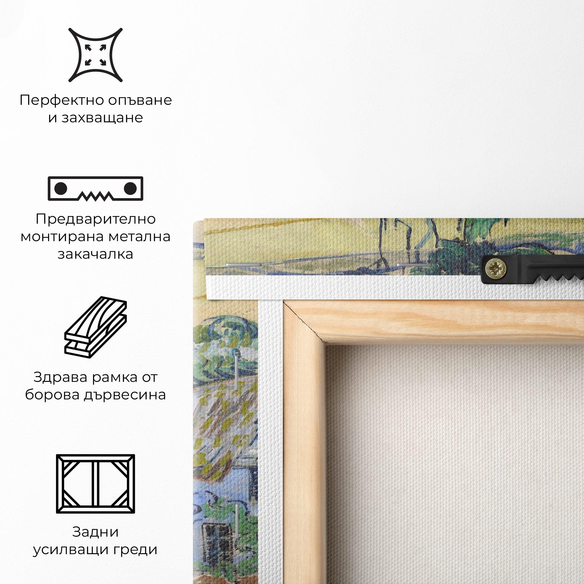 Картина на платно Farms Near Auvers mockup 5