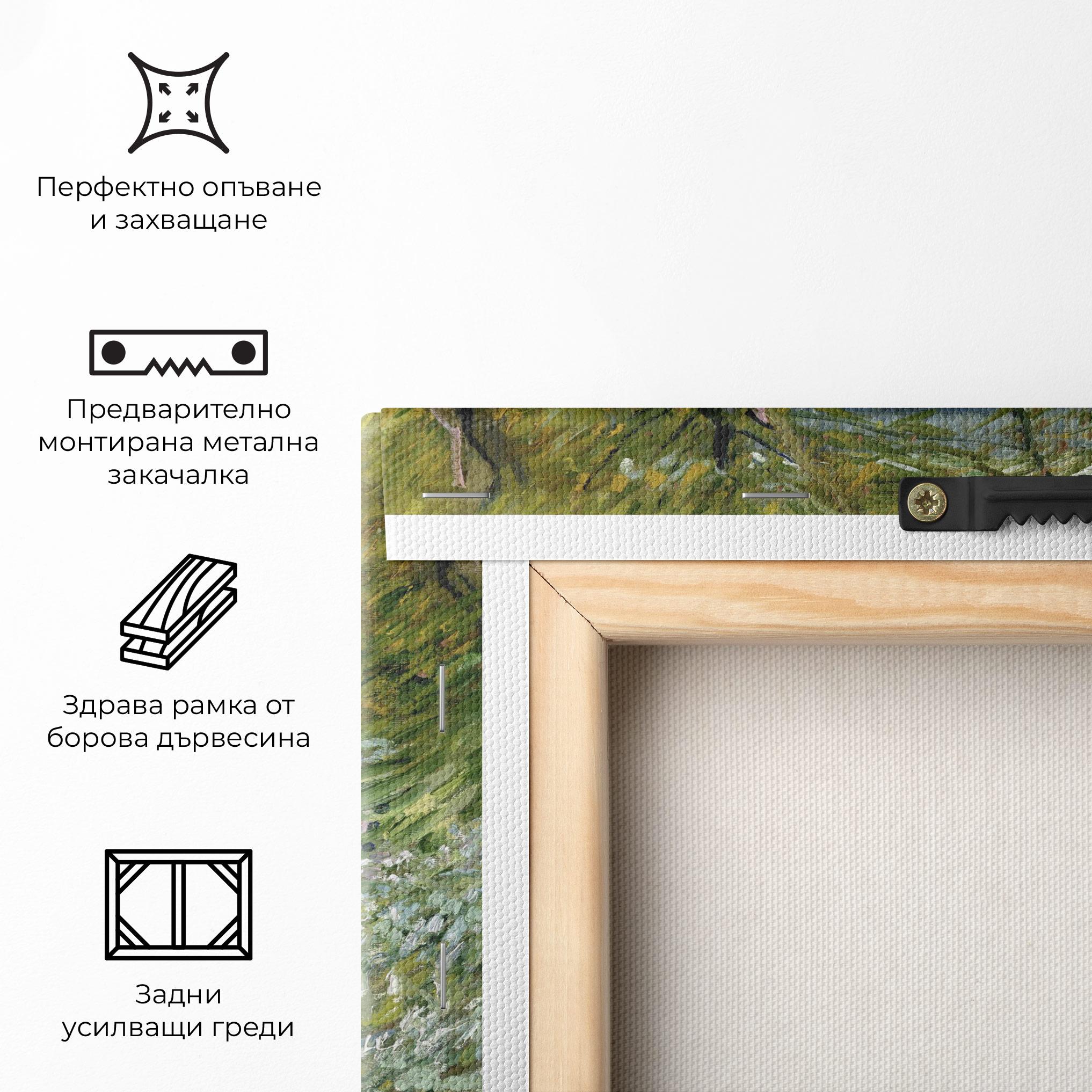 Картина на платно River Bank Springtime mockup 5