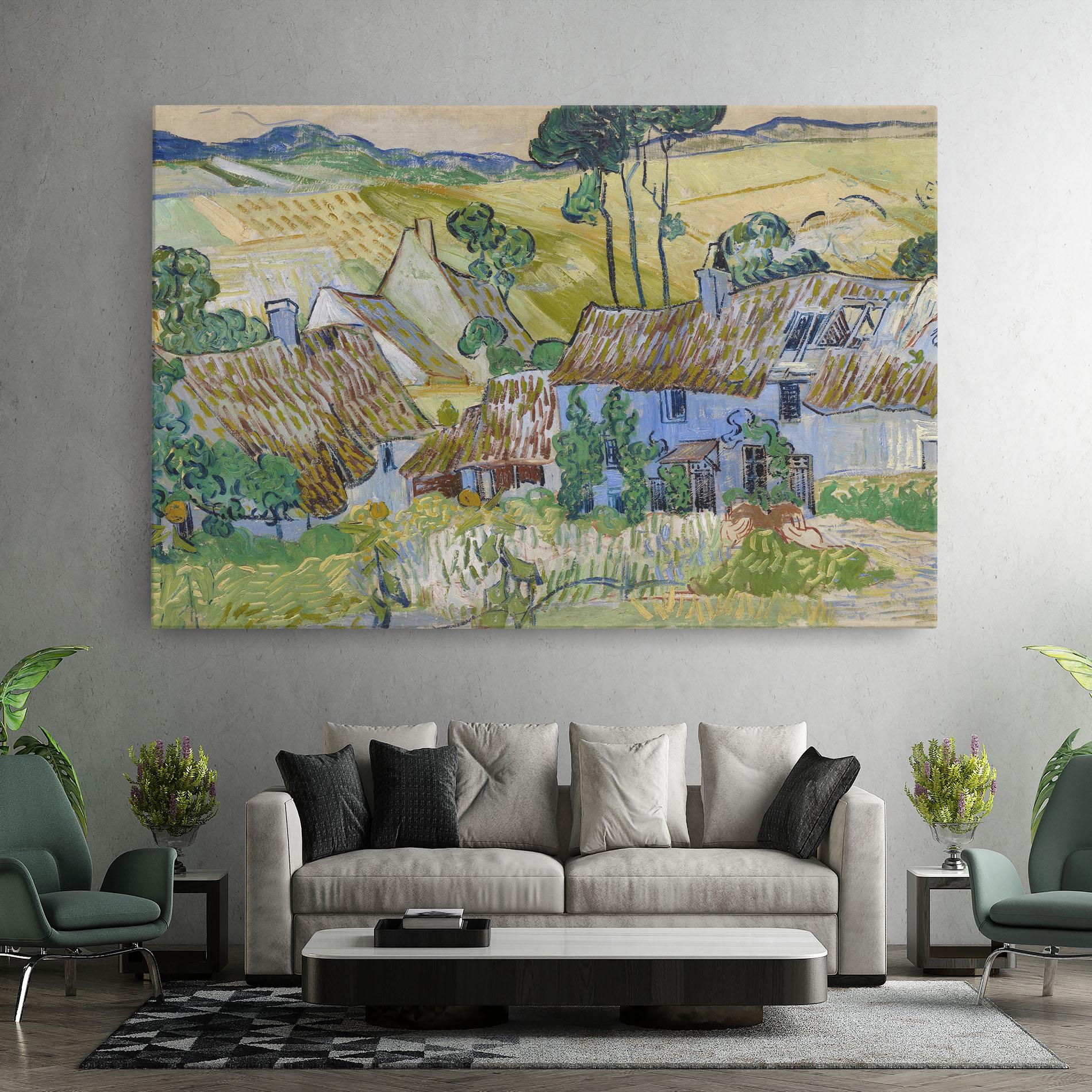 Картина на платно Farms Near Auvers mockup 7