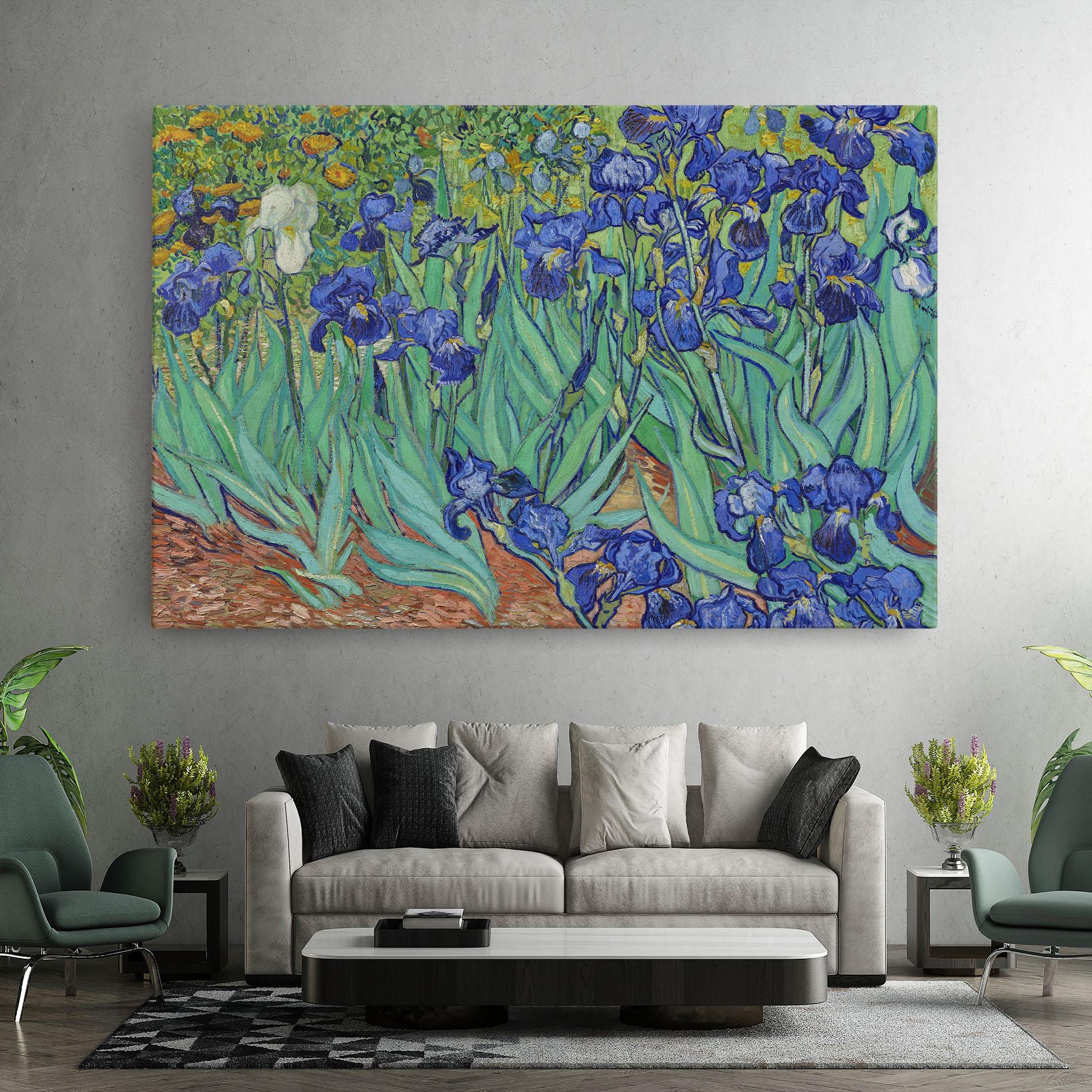 Картина на платно Irises Van Gogh mockup 7