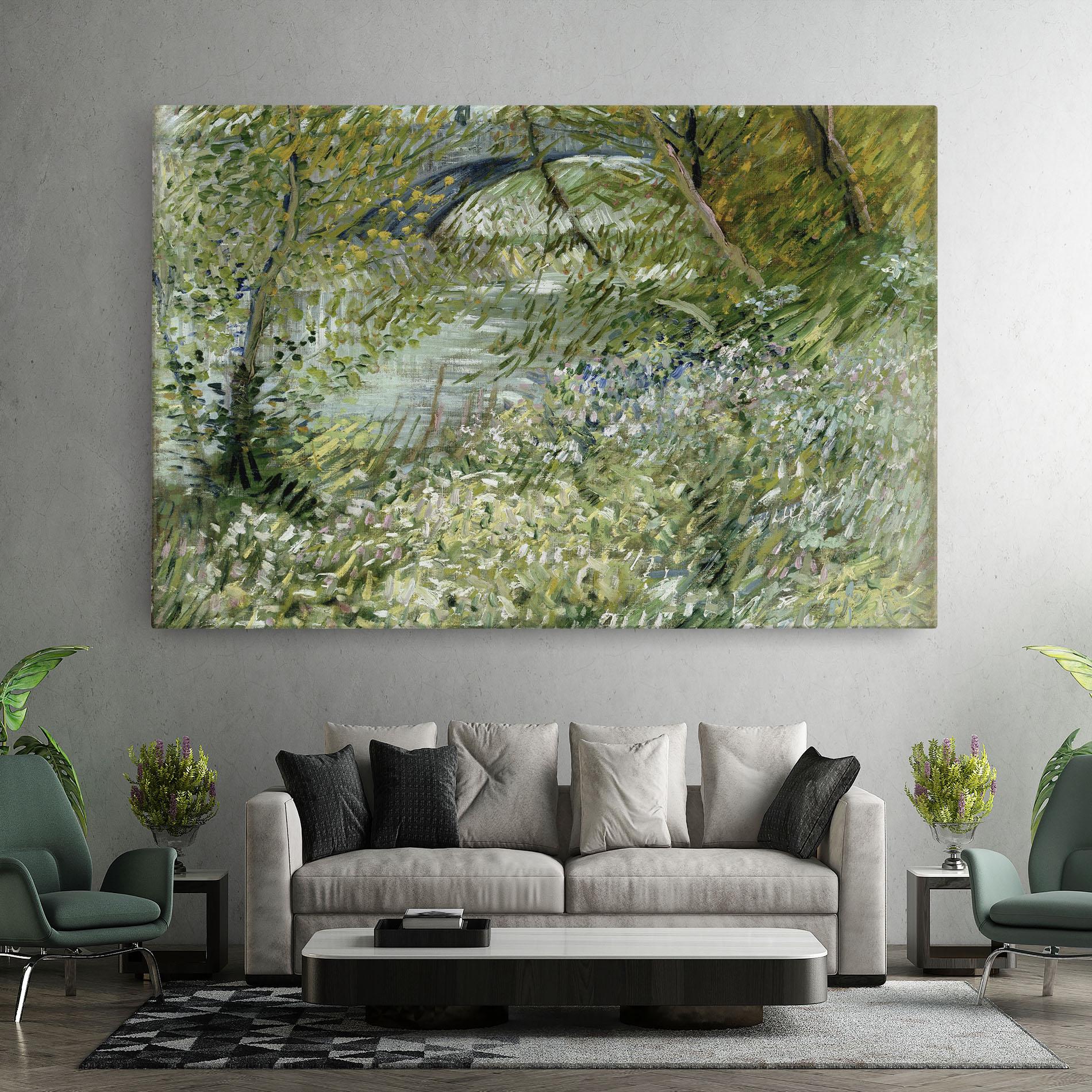 Картина на платно River Bank Springtime mockup 7