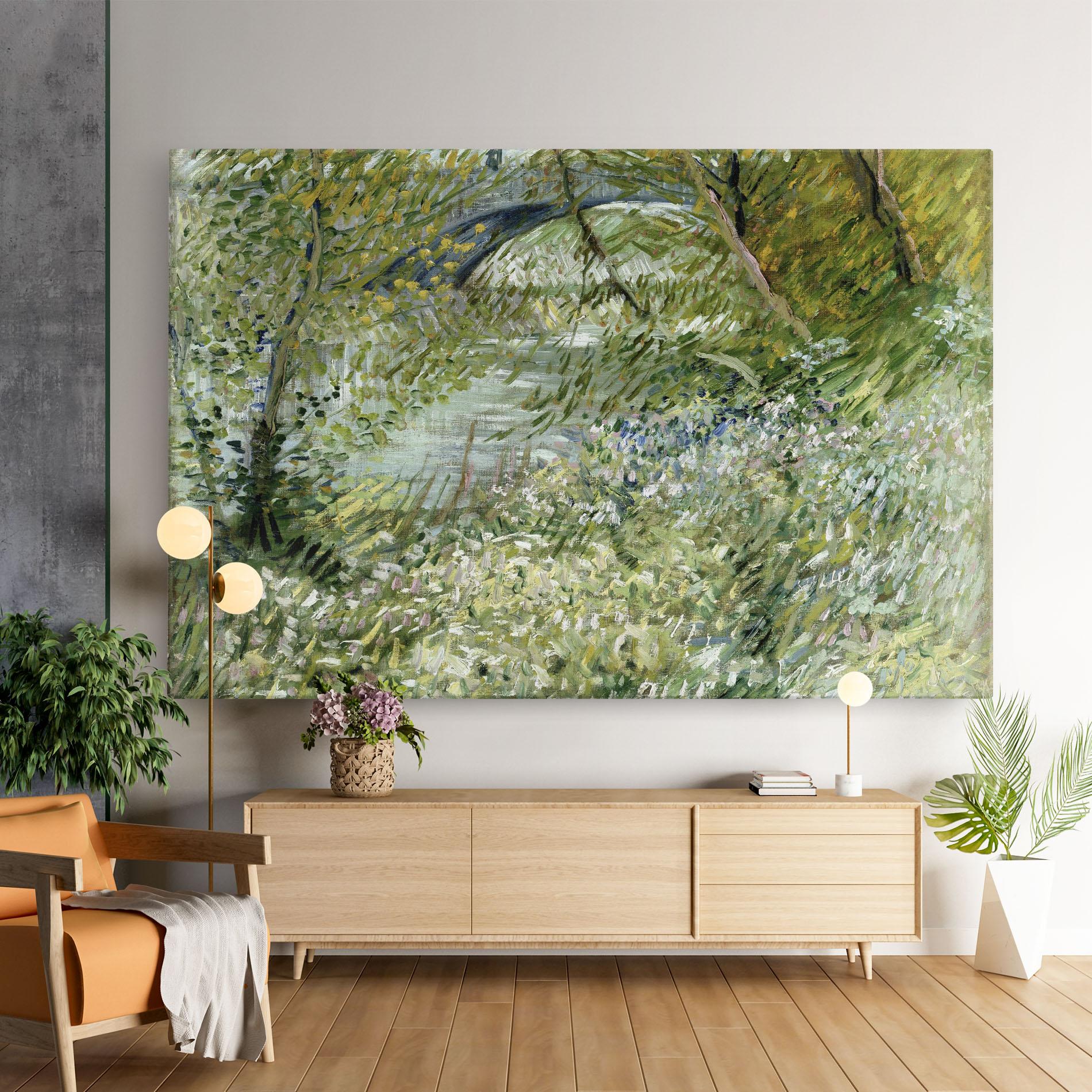 Картина на платно River Bank Springtime mockup 9