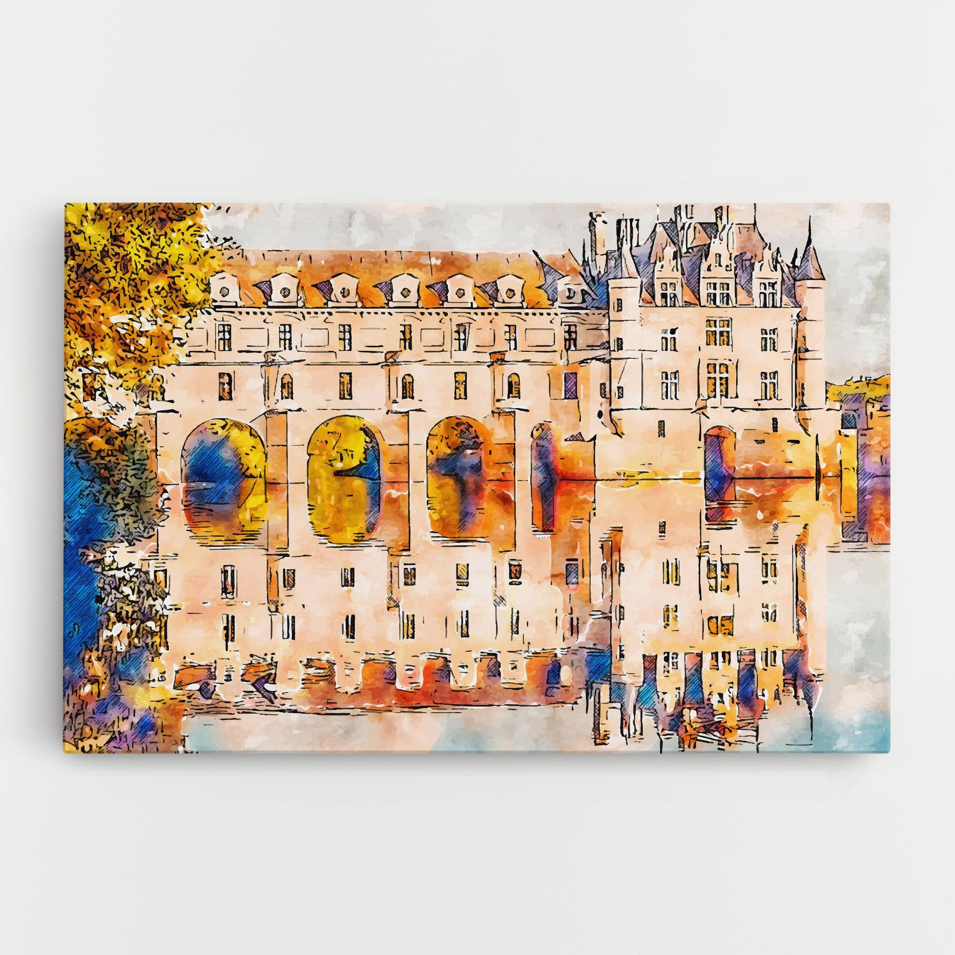 Blue Orange Castle mockup 0