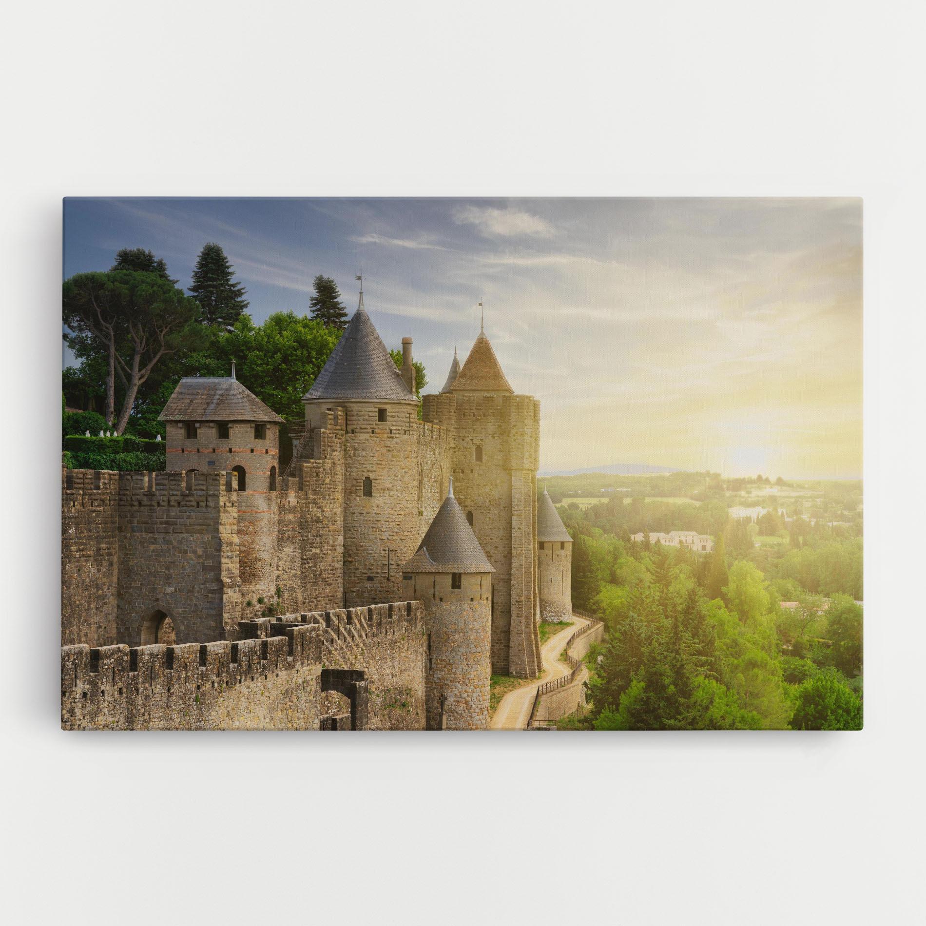 Картина на платно Carcassonne France mockup 0