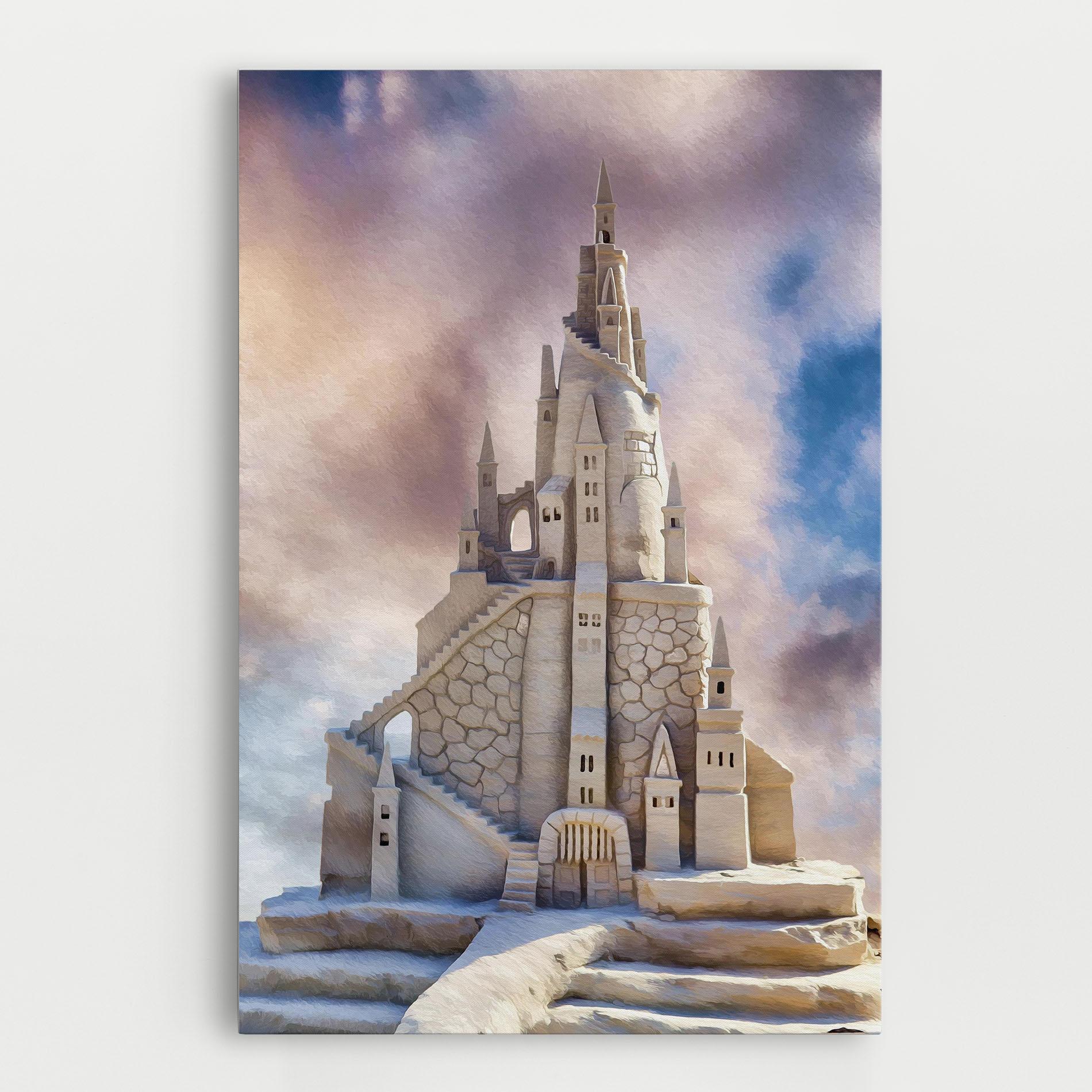 Картина на платно Cream Castle mockup 0