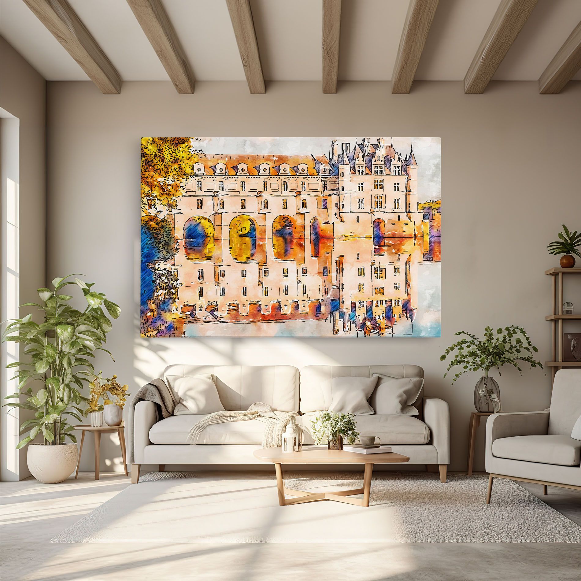 Blue Orange Castle mockup 6