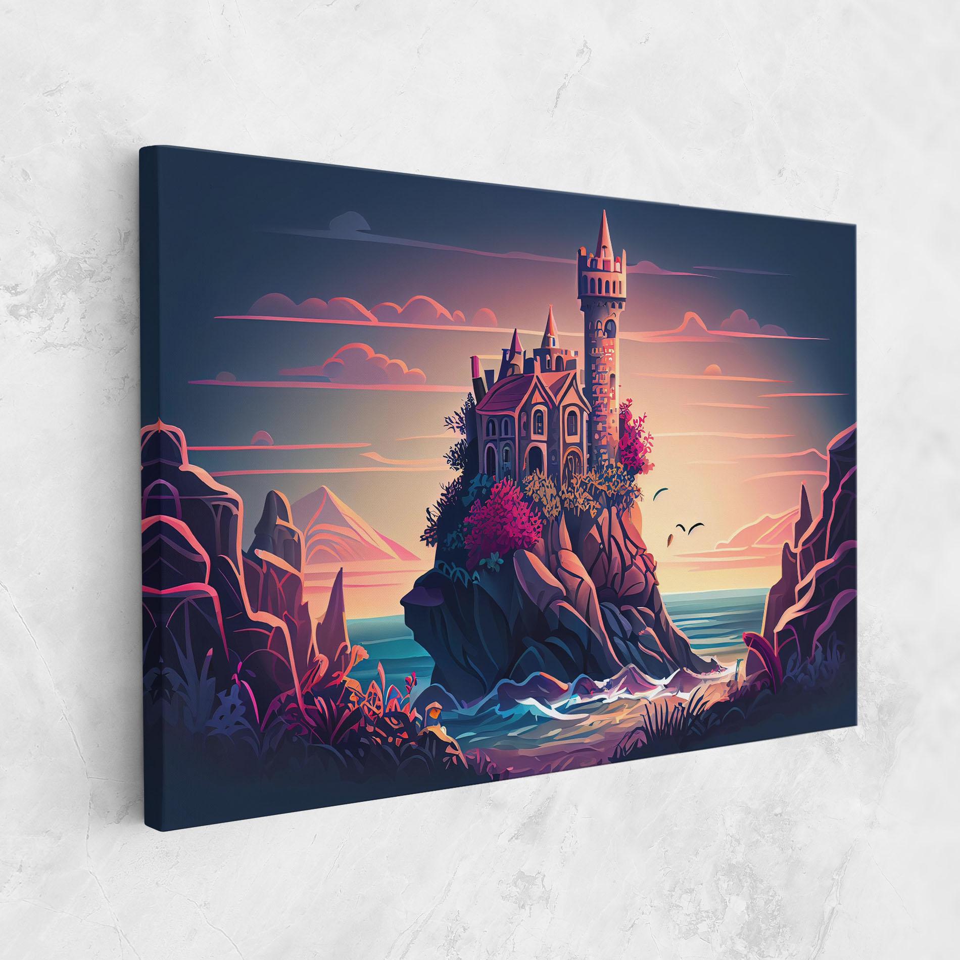 Картина на платно Cliff Castle mockup 1