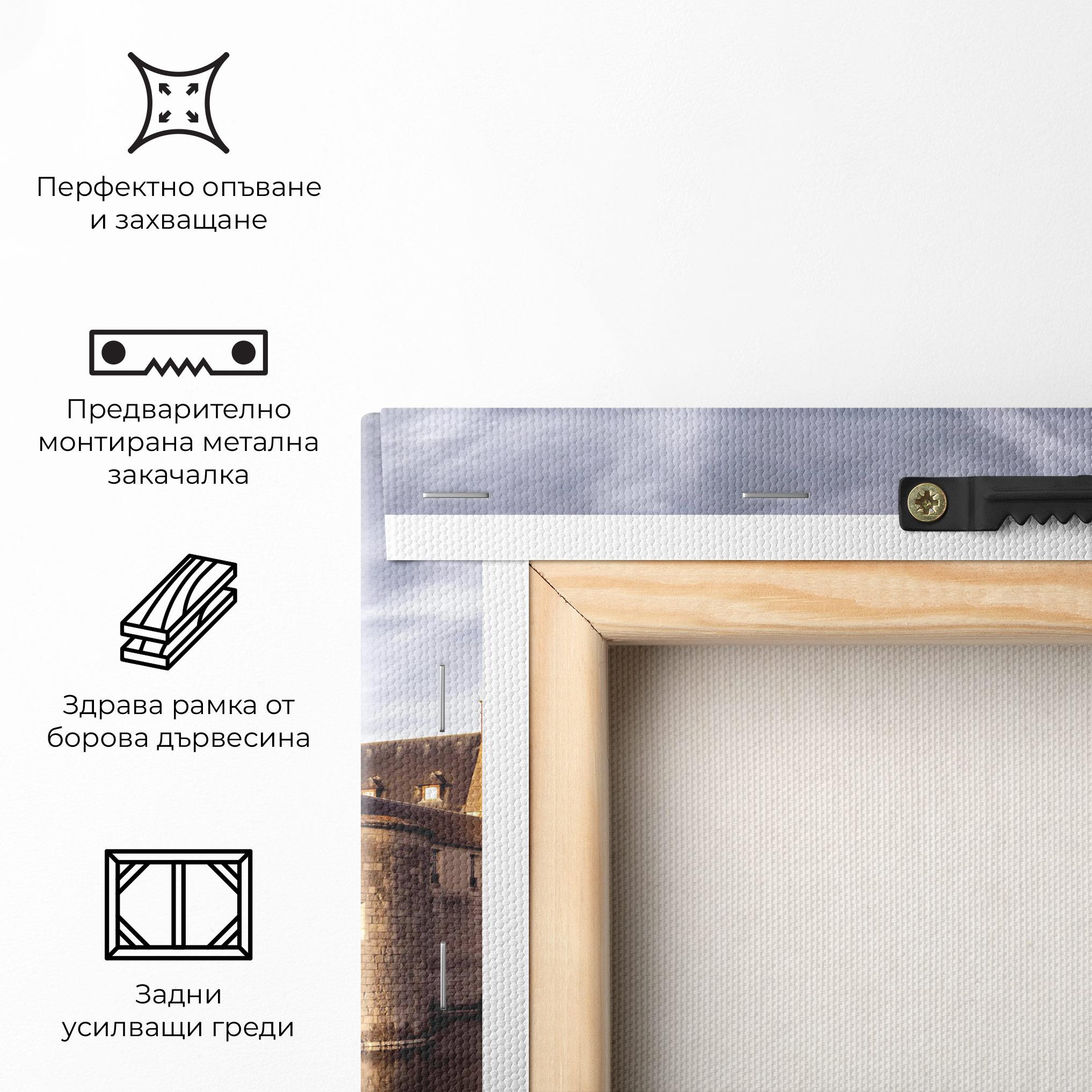 Картина на платно Chateau Castle mockup 5