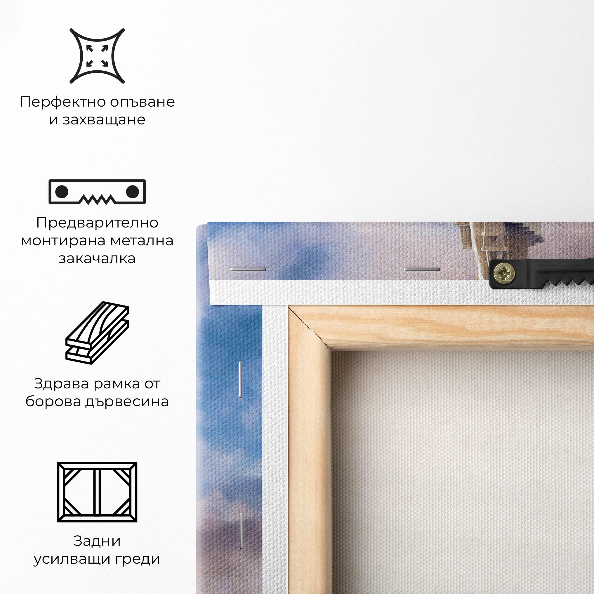 Картина на платно Cream Castle mockup 5