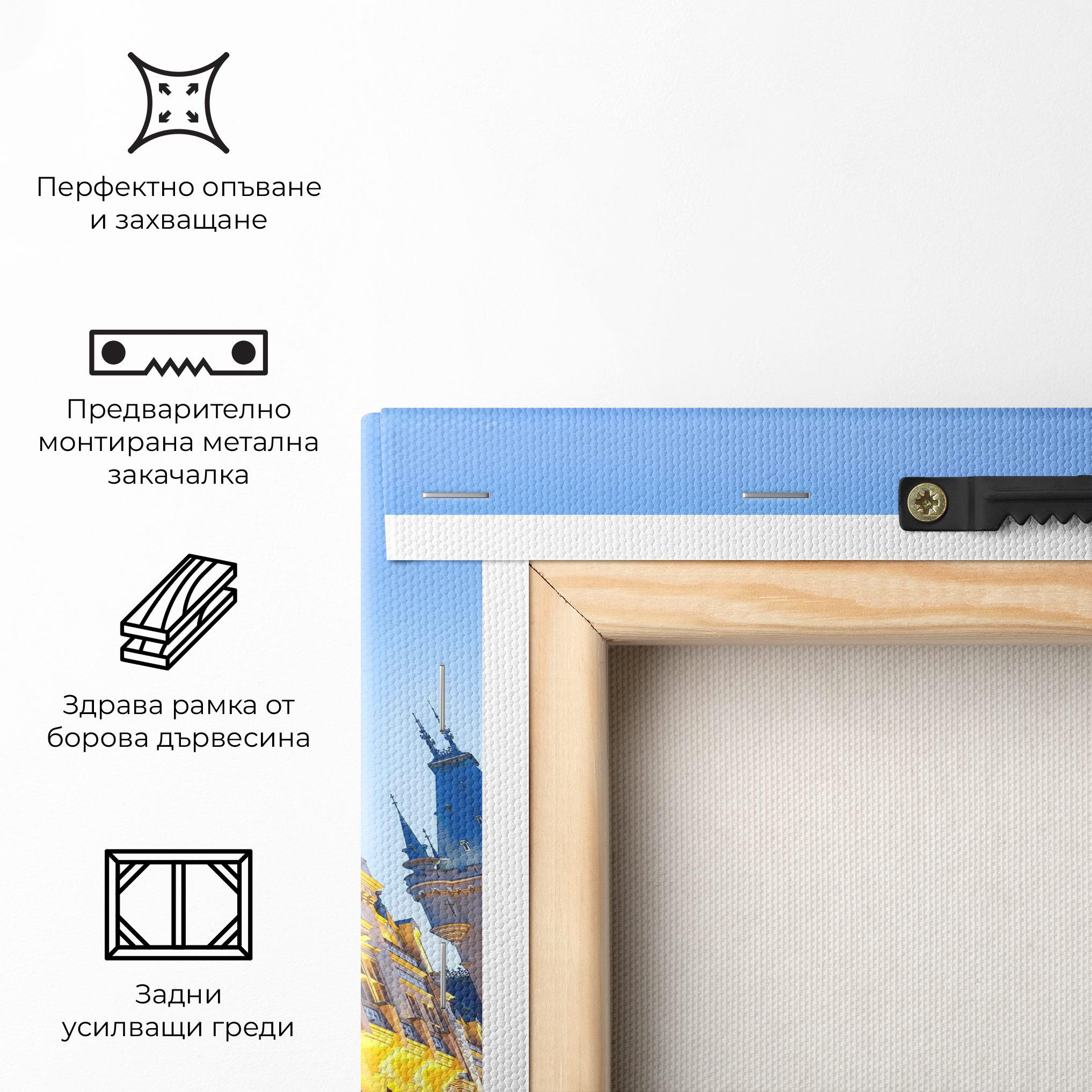 Картина на платно Palace Culture Romania mockup 5