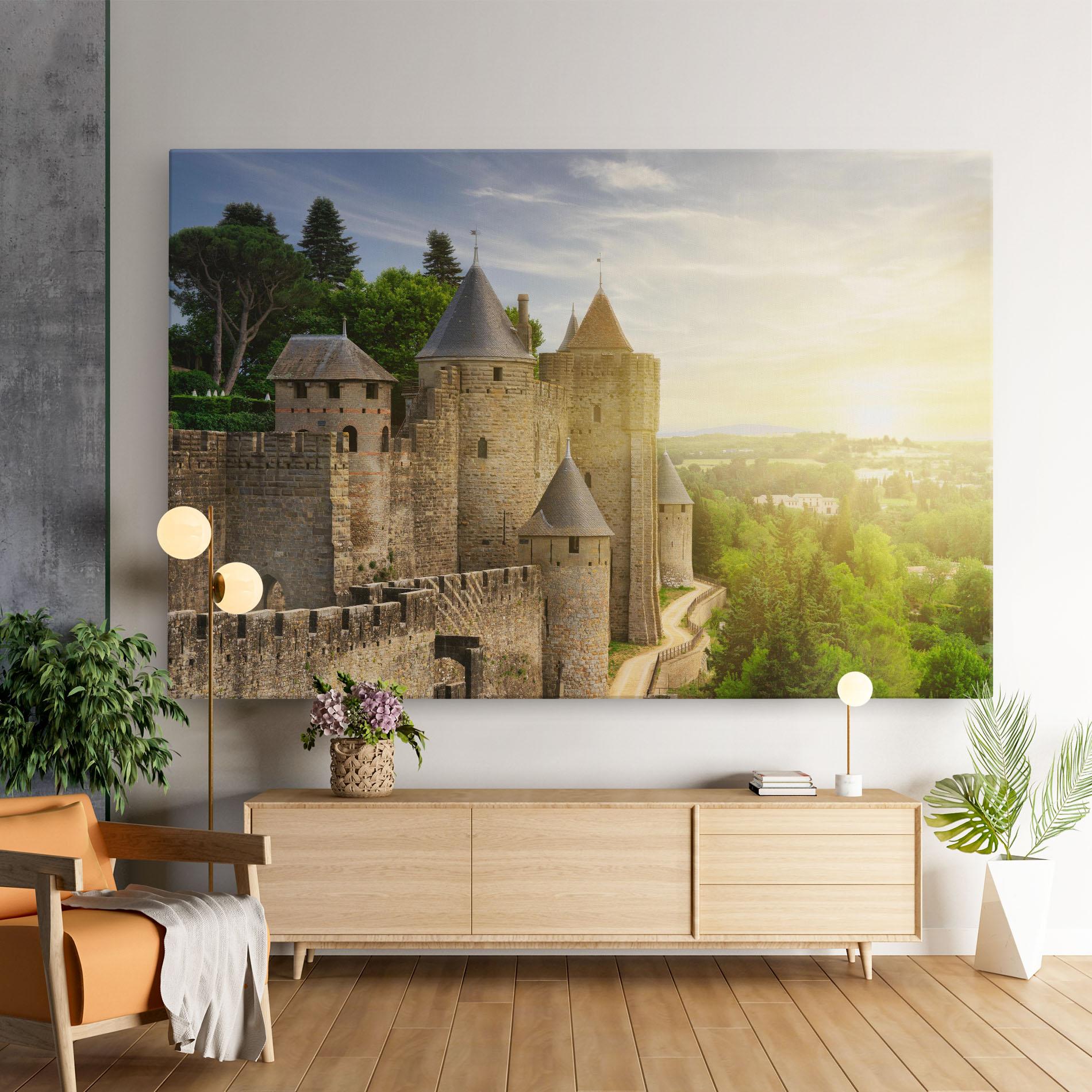 Картина на платно Carcassonne France mockup 9