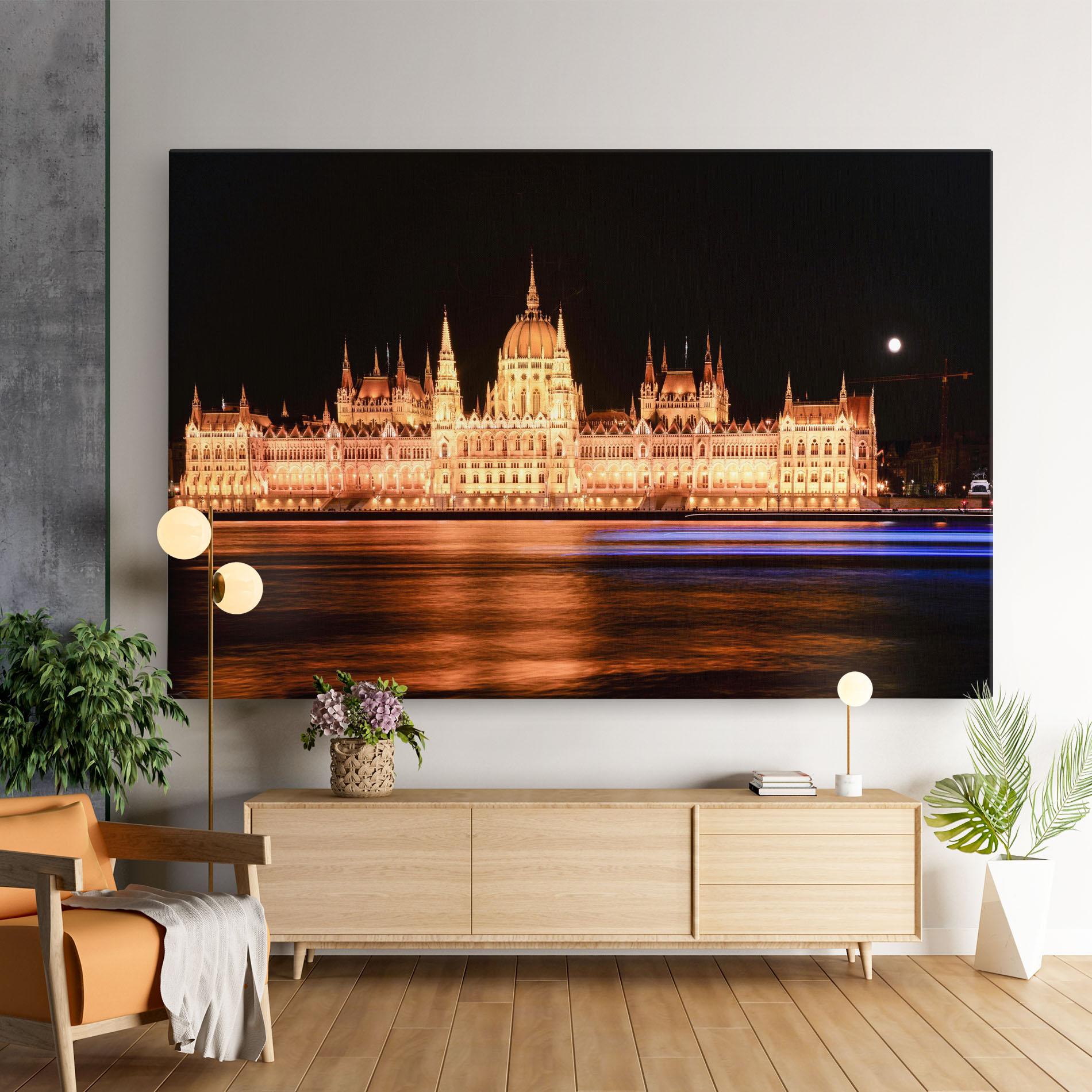 Картина на платно Night Reflection mockup 9