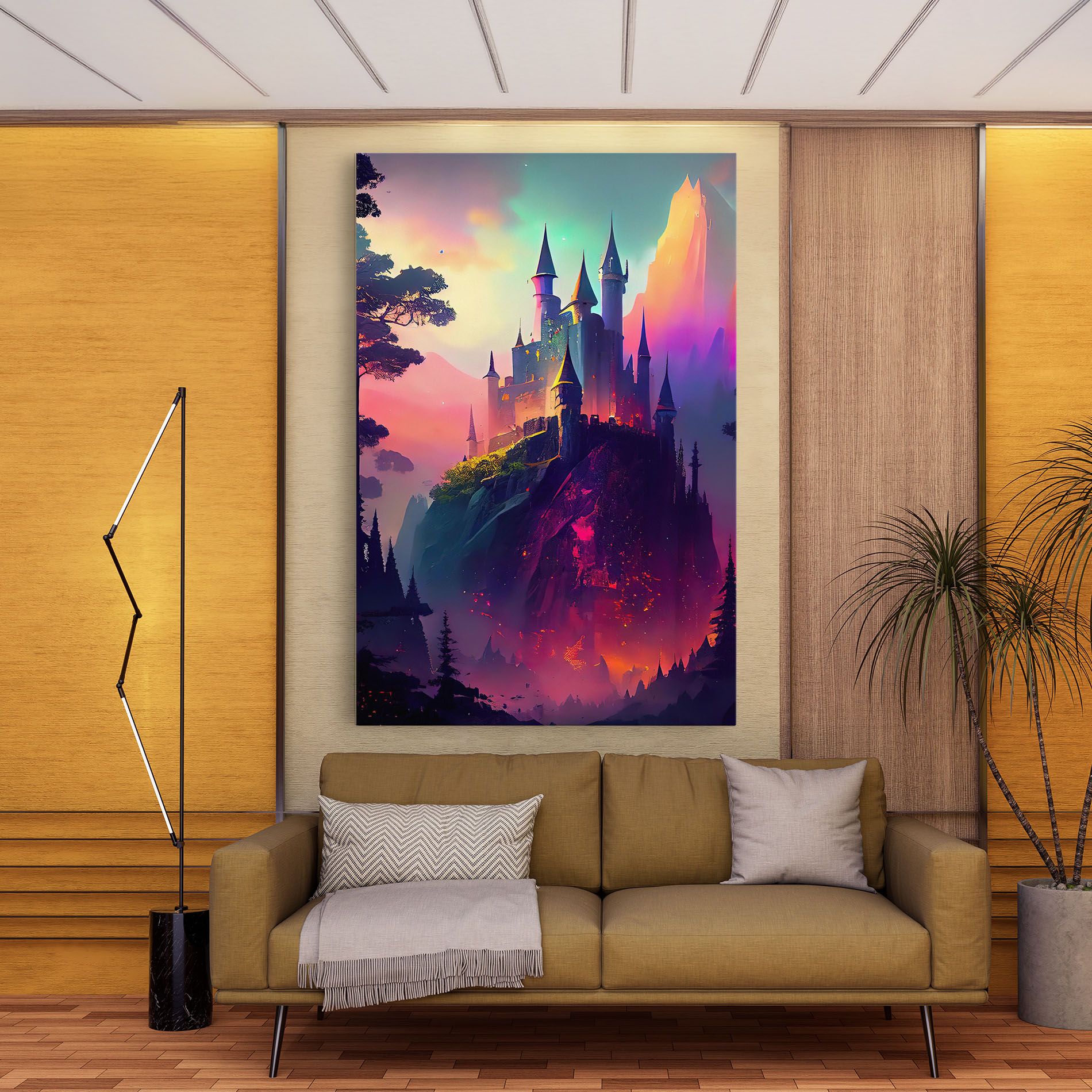 Purple Orange Castle mockup 9
