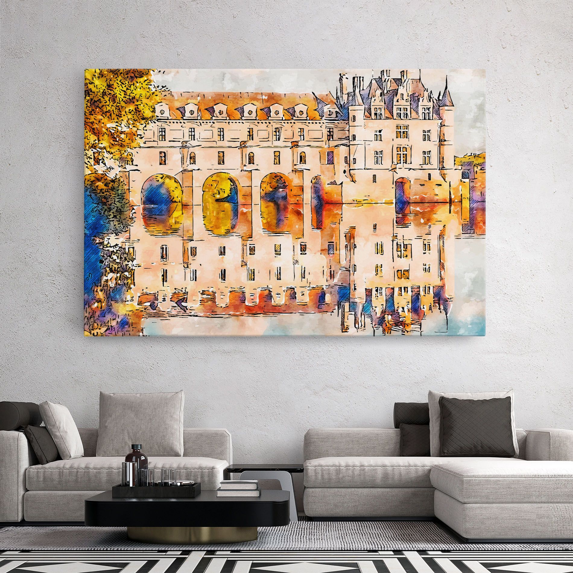 Blue Orange Castle mockup 2