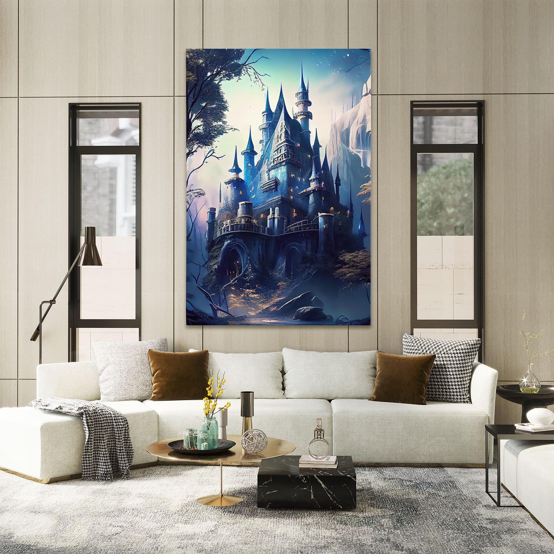 Картина на платно Blue Art Castle mockup 2
