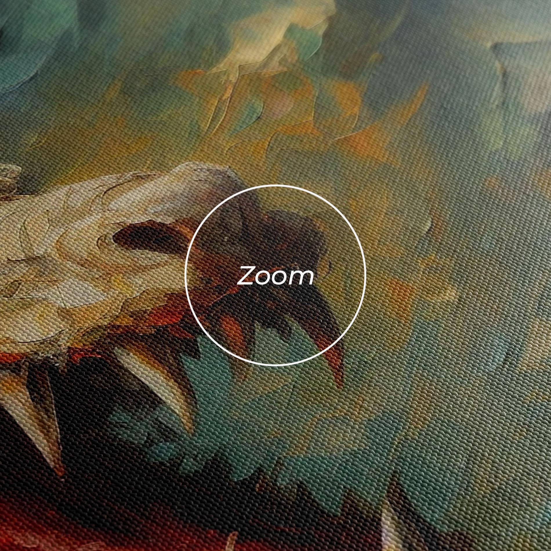 Картина на платно Angry Dragon Painting mockup 3