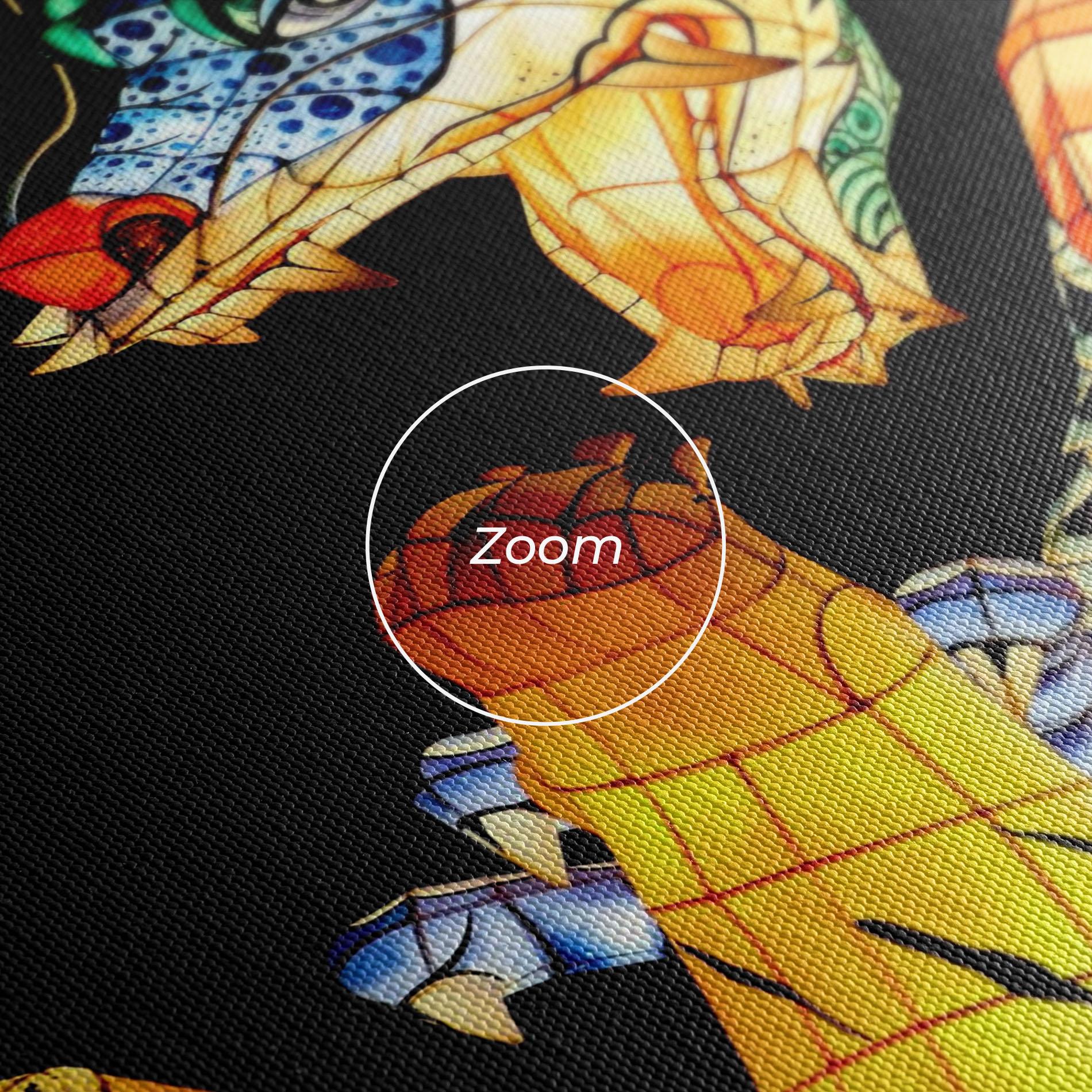 Картина на платно Chinese Dragon And Tiger mockup 3