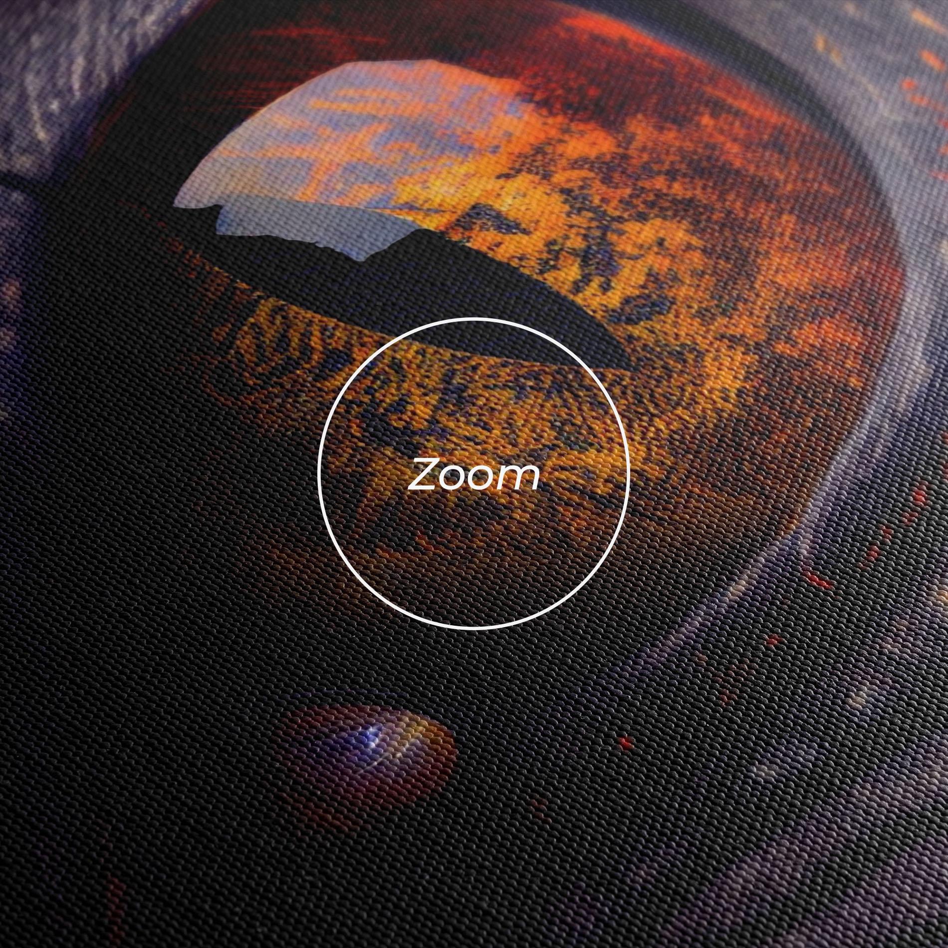 Картина на платно Close Up Red Eye Dragon mockup 3