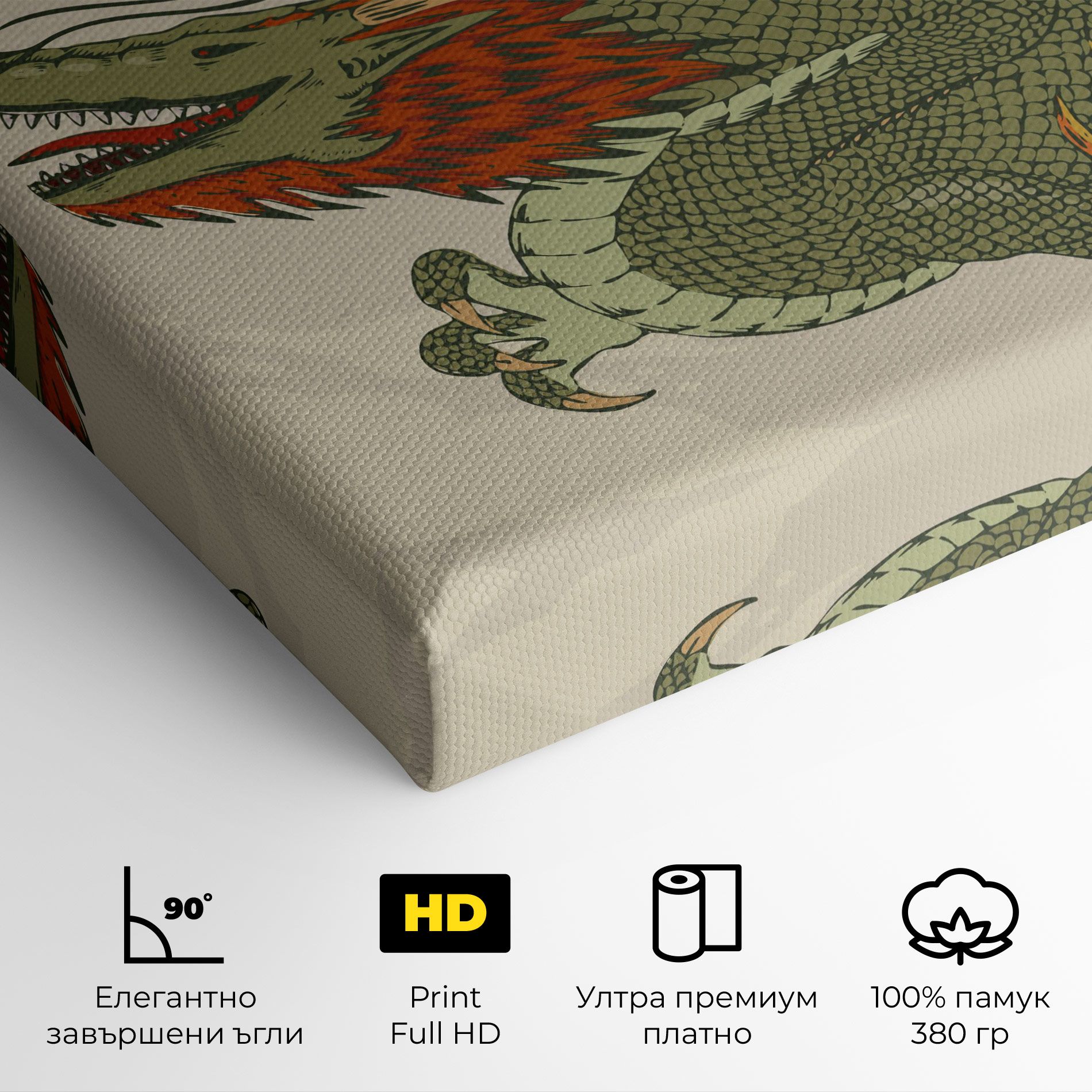 Chinese Dragon Green mockup 4