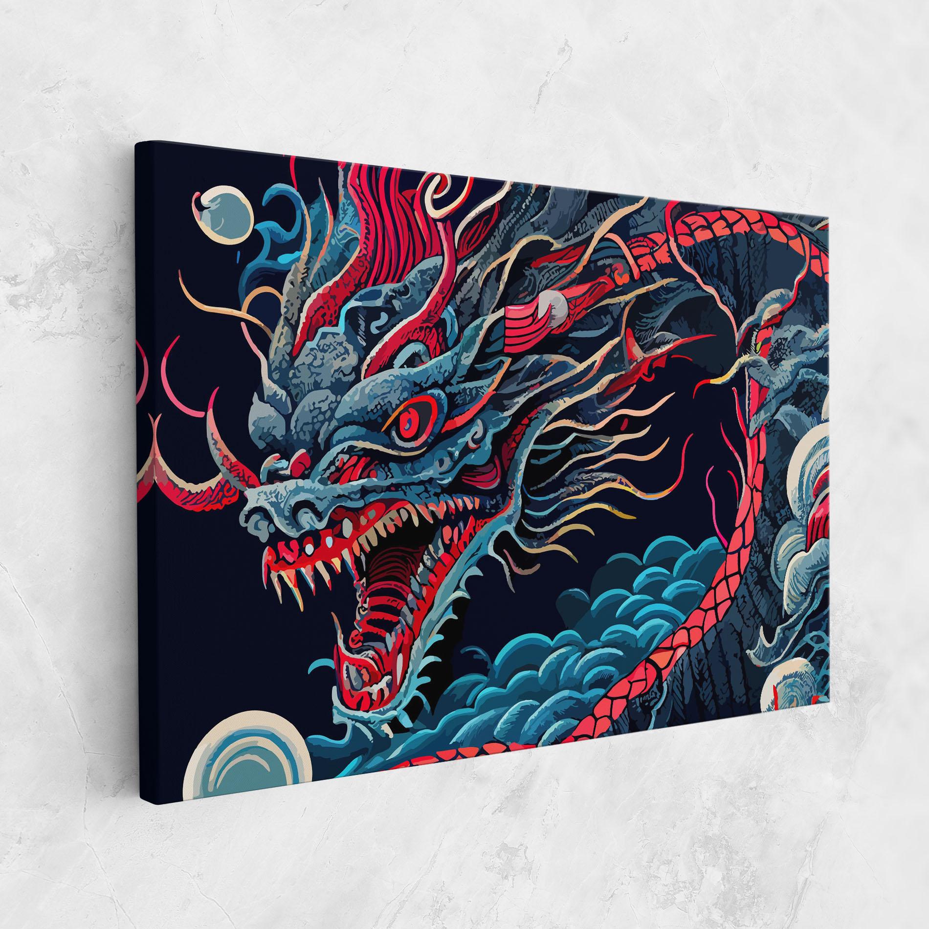 Картина на платно Cloud Dragon mockup 1