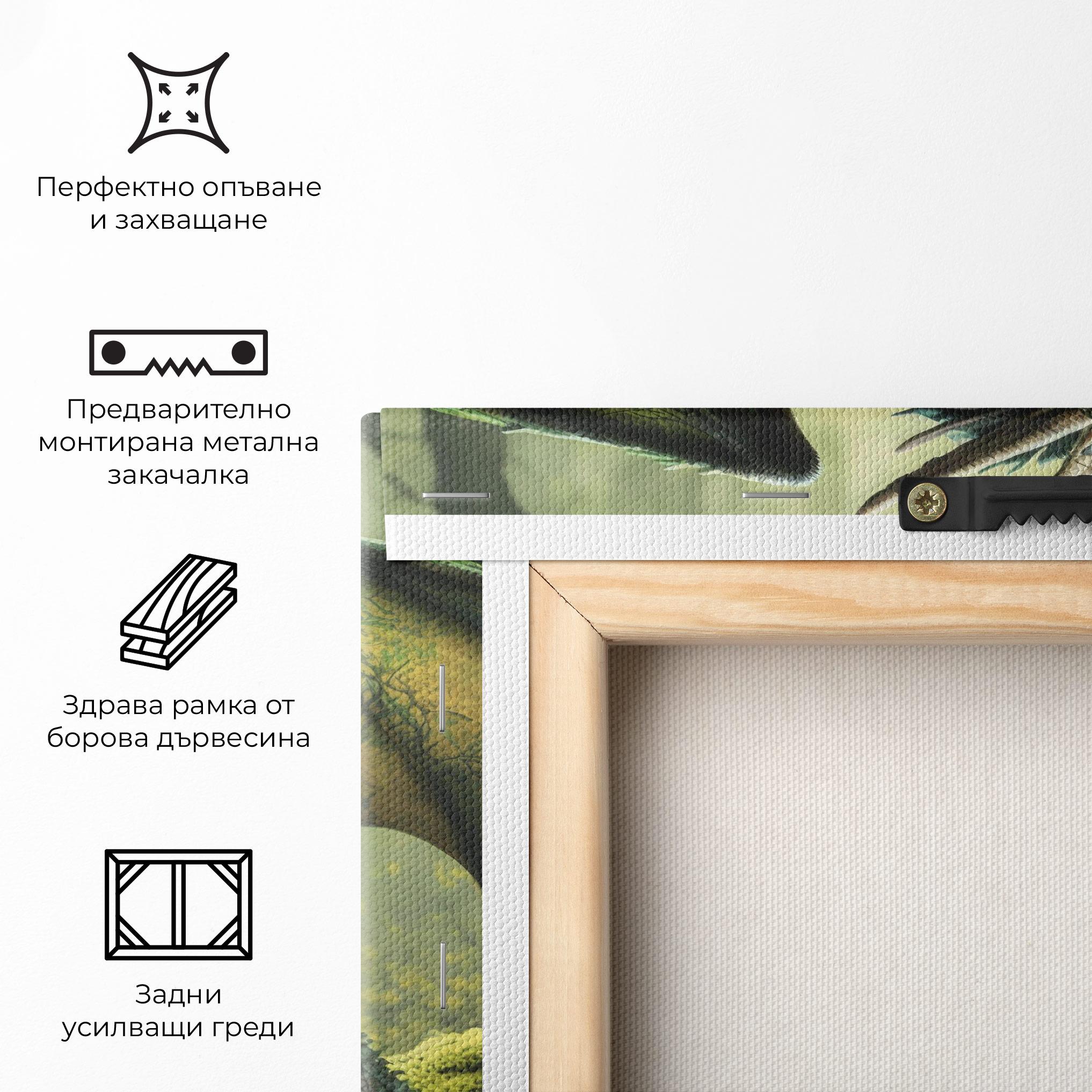 Картина на платно Green Dragon mockup 5