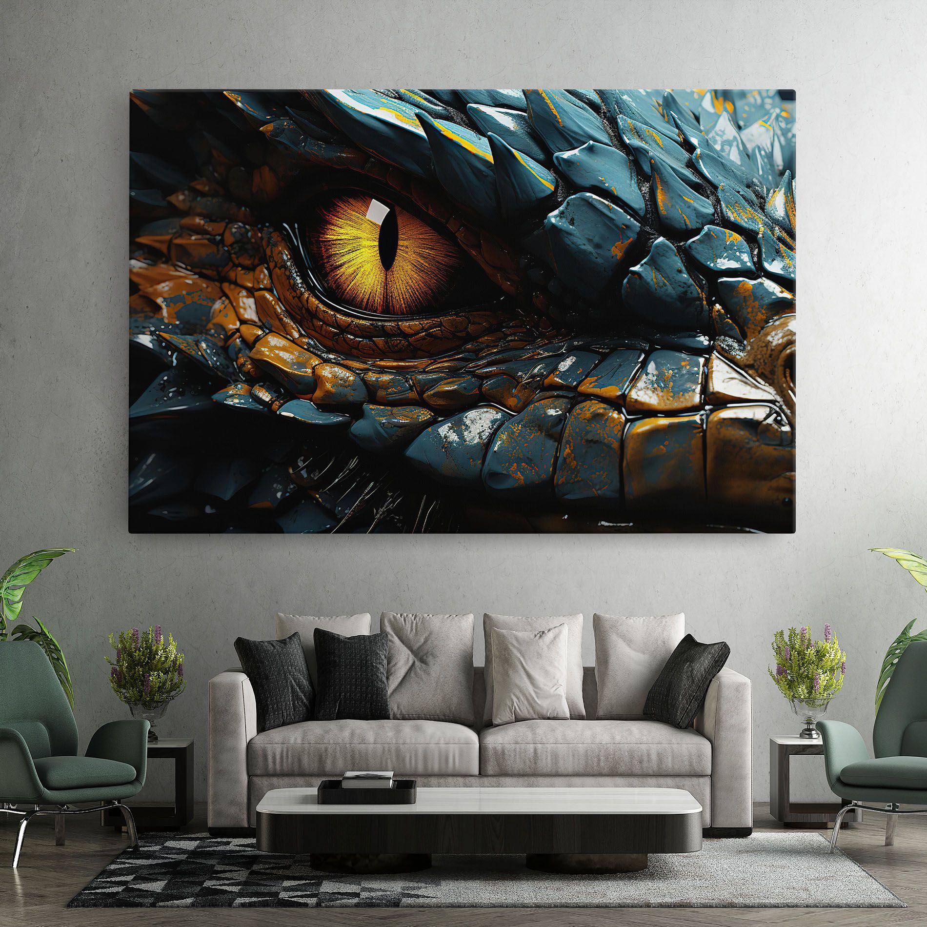 Yellow Dragon Eye mockup 7