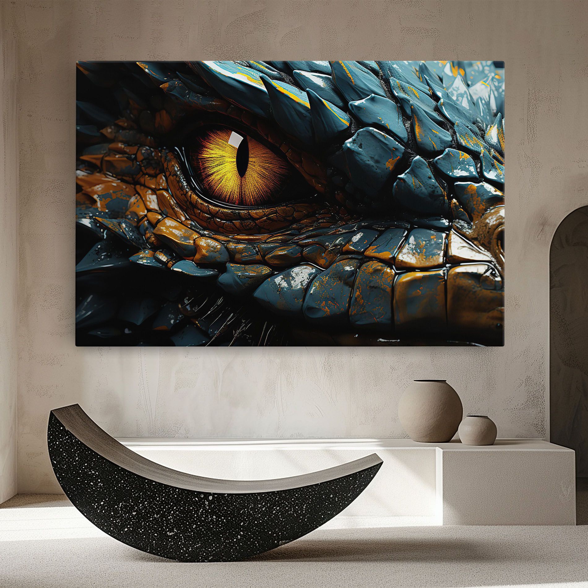 Yellow Dragon Eye mockup 8