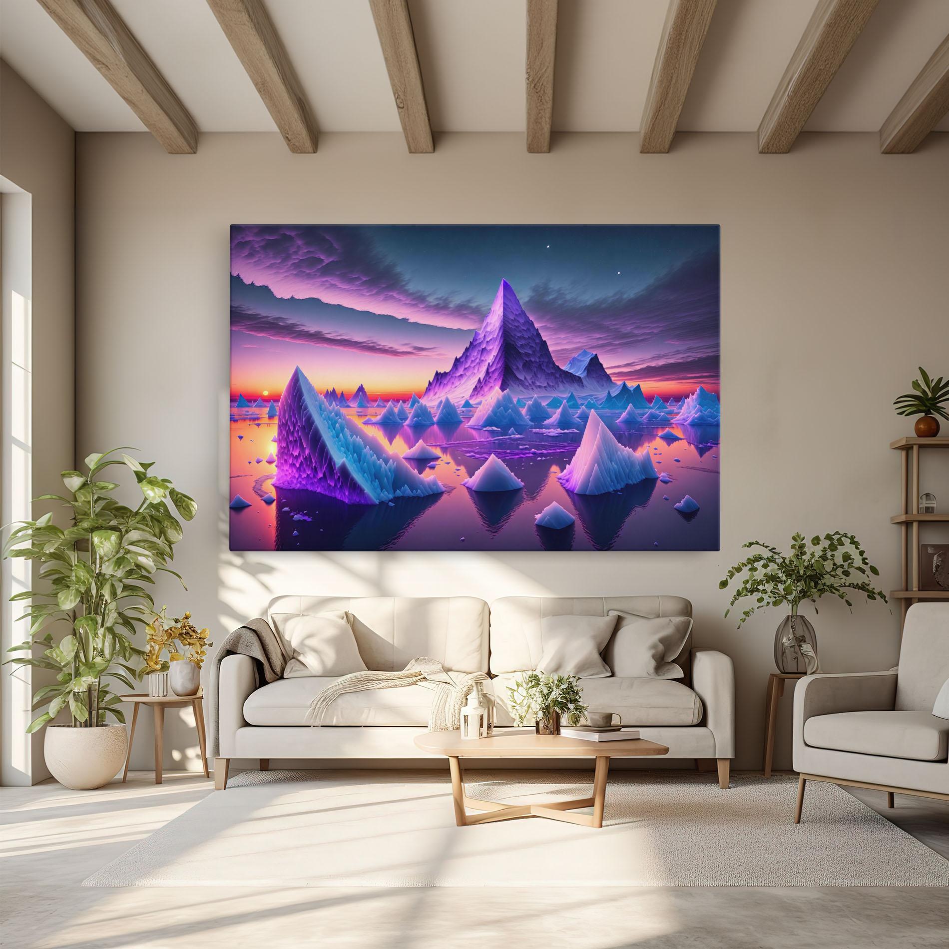 Картина на платно Floating Iceberg mockup 6