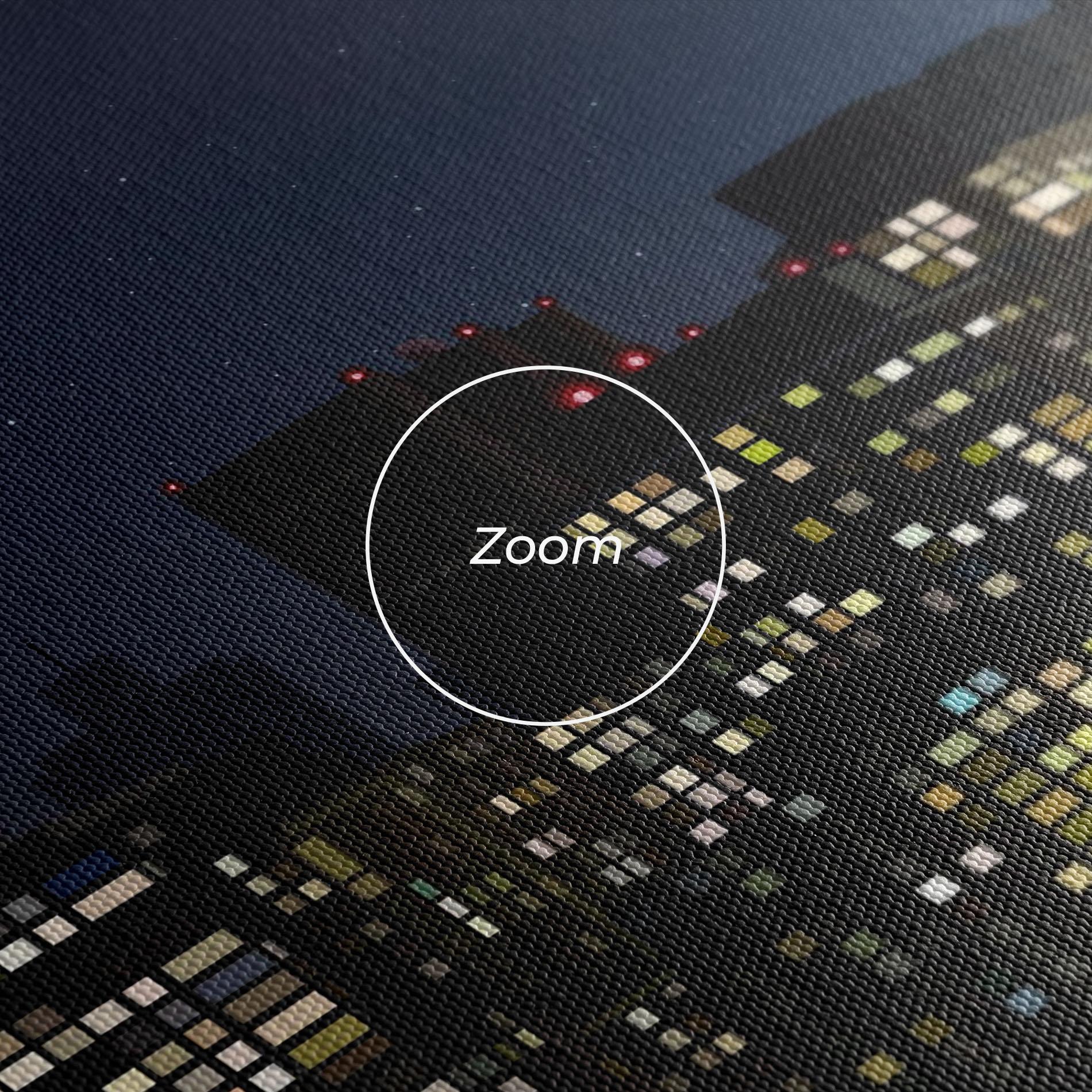 Картина на платно Urban City Night mockup 3